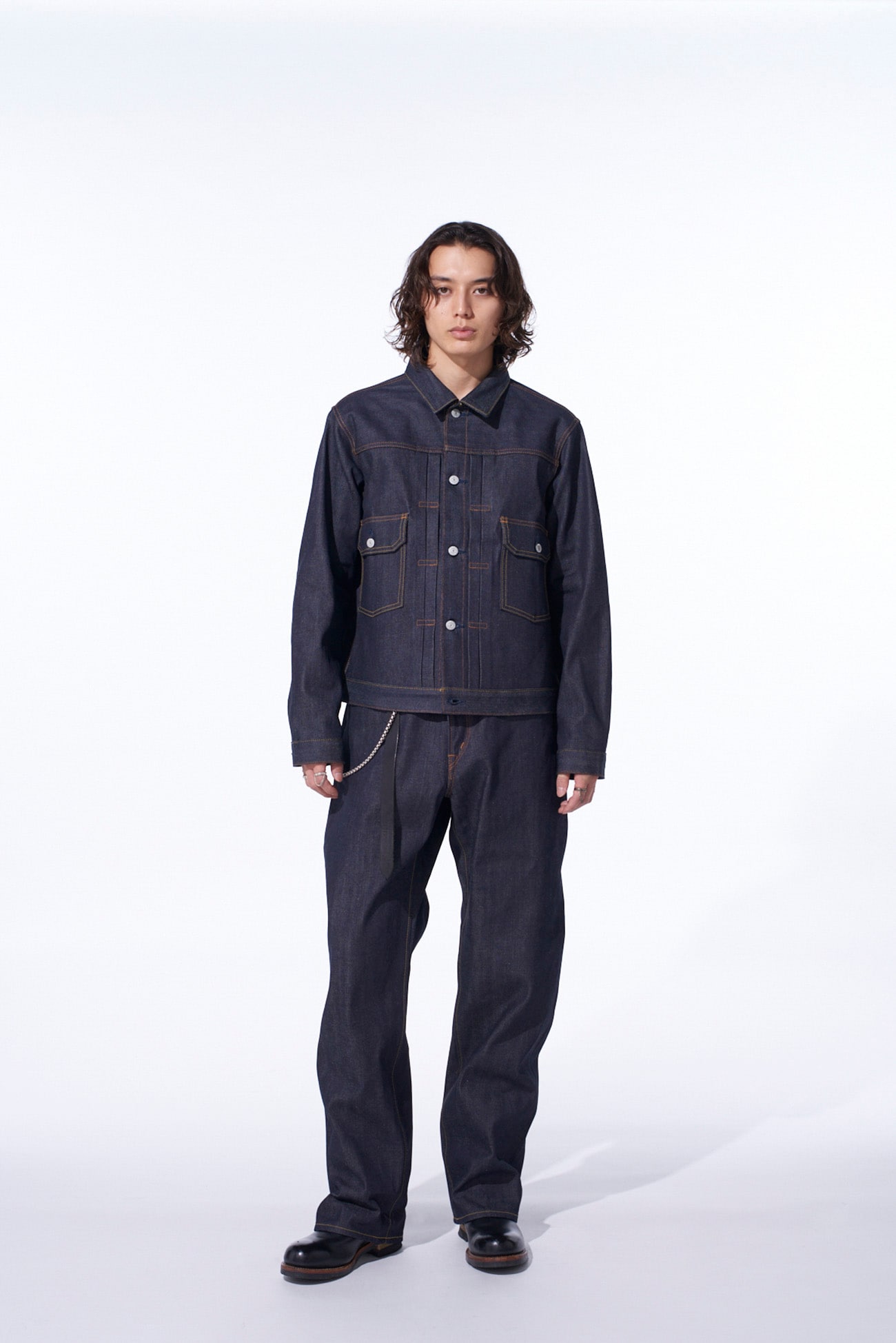 S'YTE × EDWIN RIGID SELVEDGE DENIM TRACKER JACKET -TYPE 505ZX-