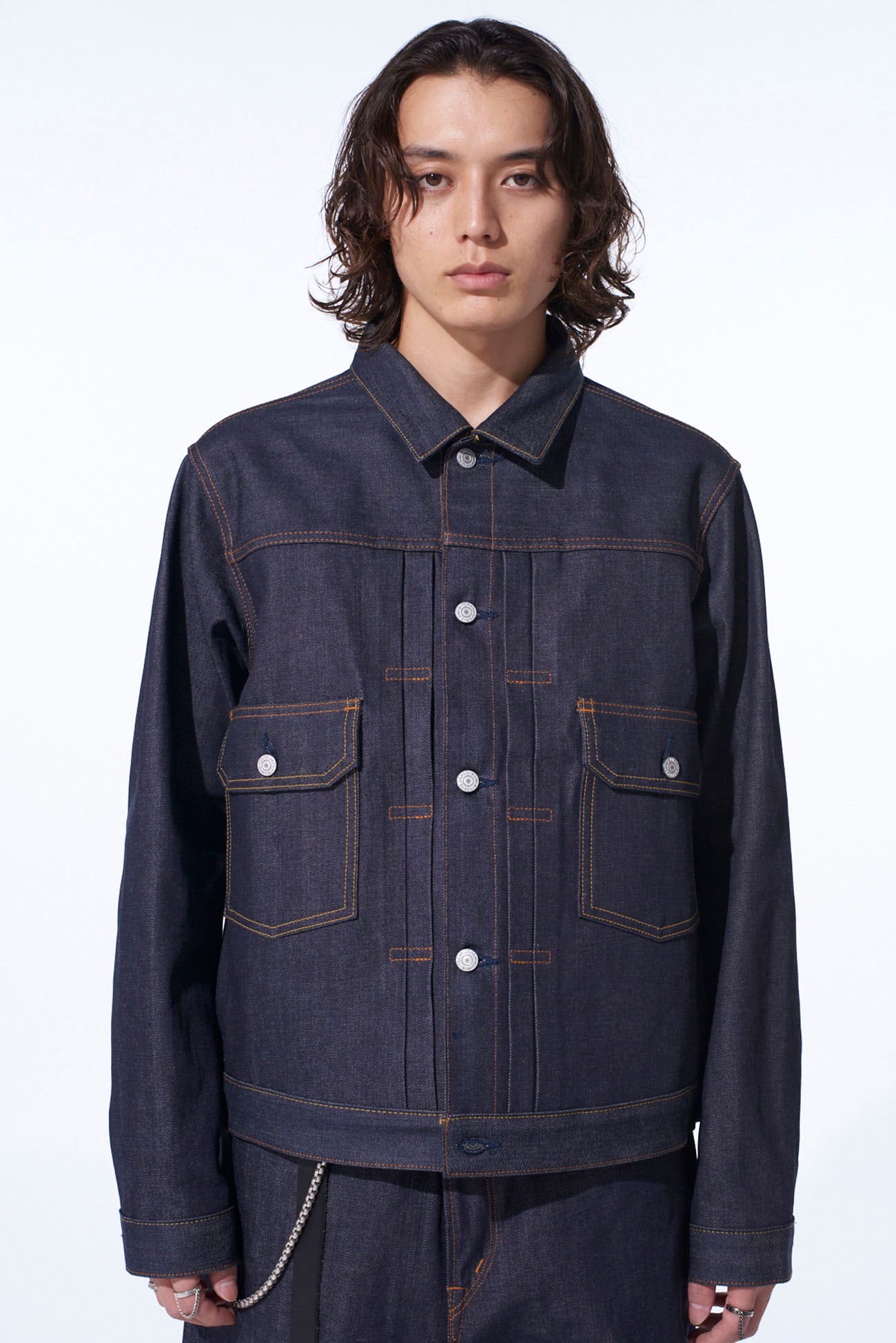 S'YTE × EDWIN RIGID SELVEDGE DENIM TRACKER JACKET -TYPE 505ZX-