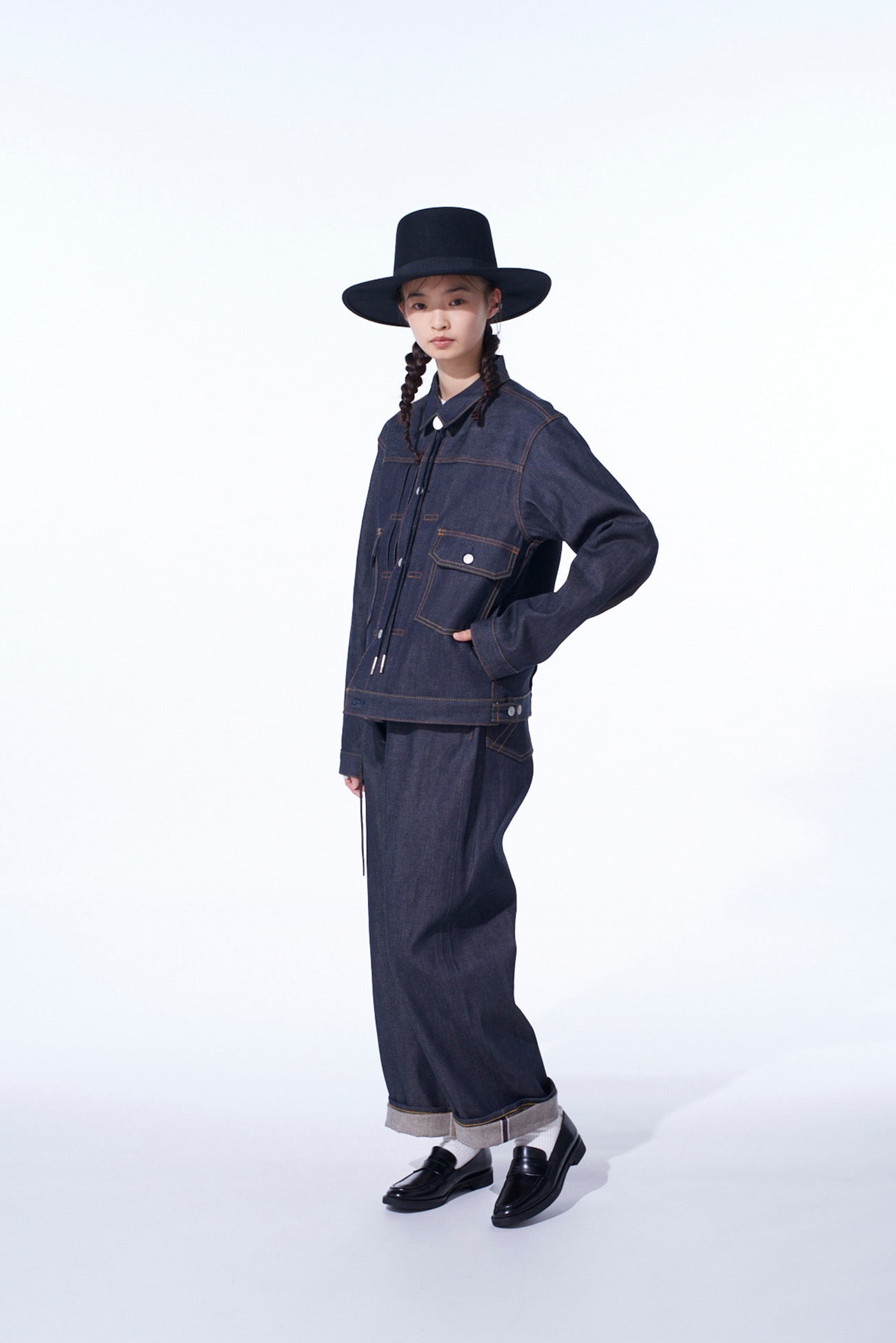 S'YTE × EDWIN RIGID SELVEDGE DENIM TRACKER JACKET -TYPE 505ZX-