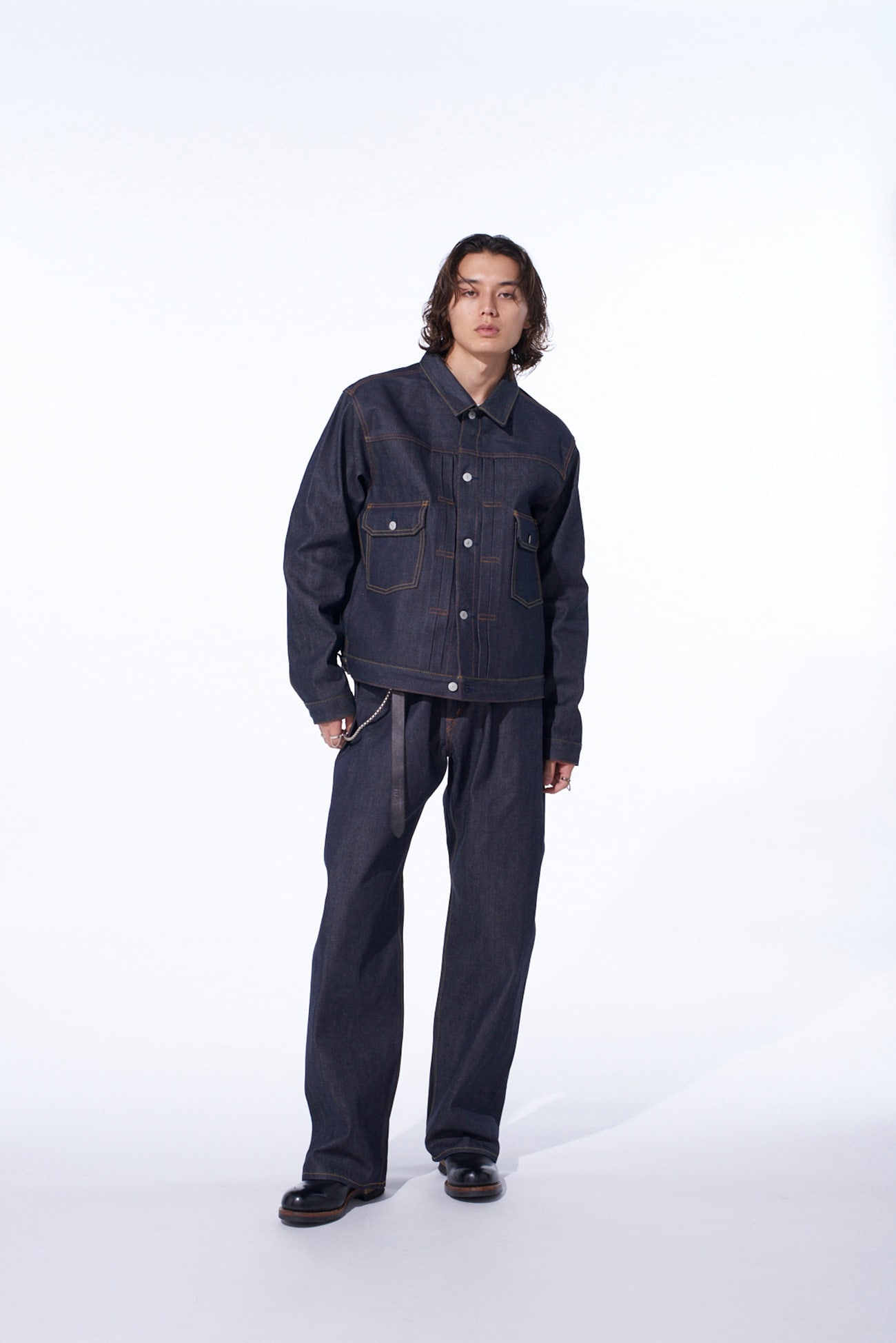 S'YTE × EDWIN RIGID SELVEDGE DENIM TRACKER JACKET -TYPE 505ZX-