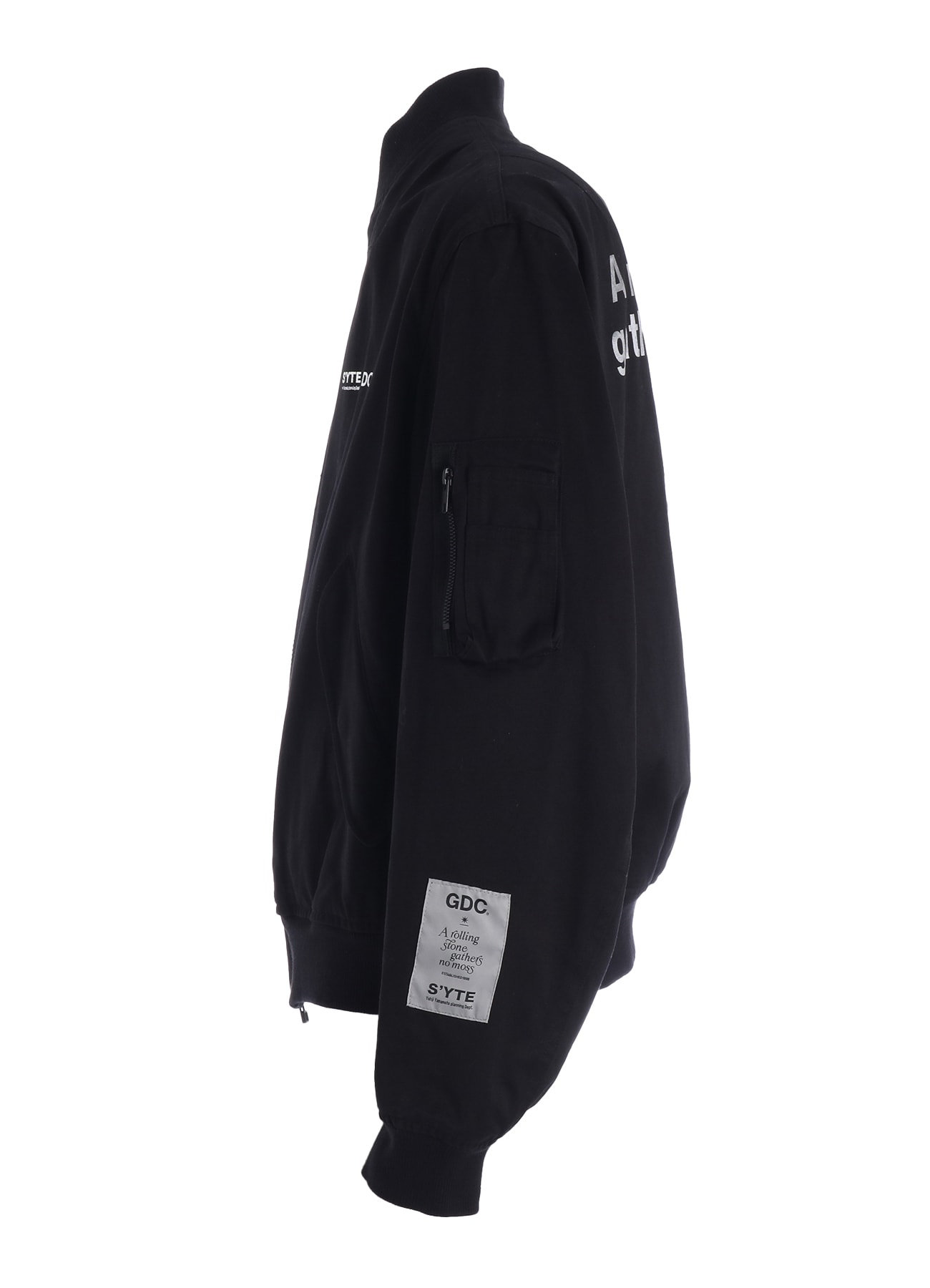 【2/19 12:00 Release】-S’YTE × GDC Collaborate Collection-WEPON CLOTH LOGO-PRINTED BOMBER JACKET