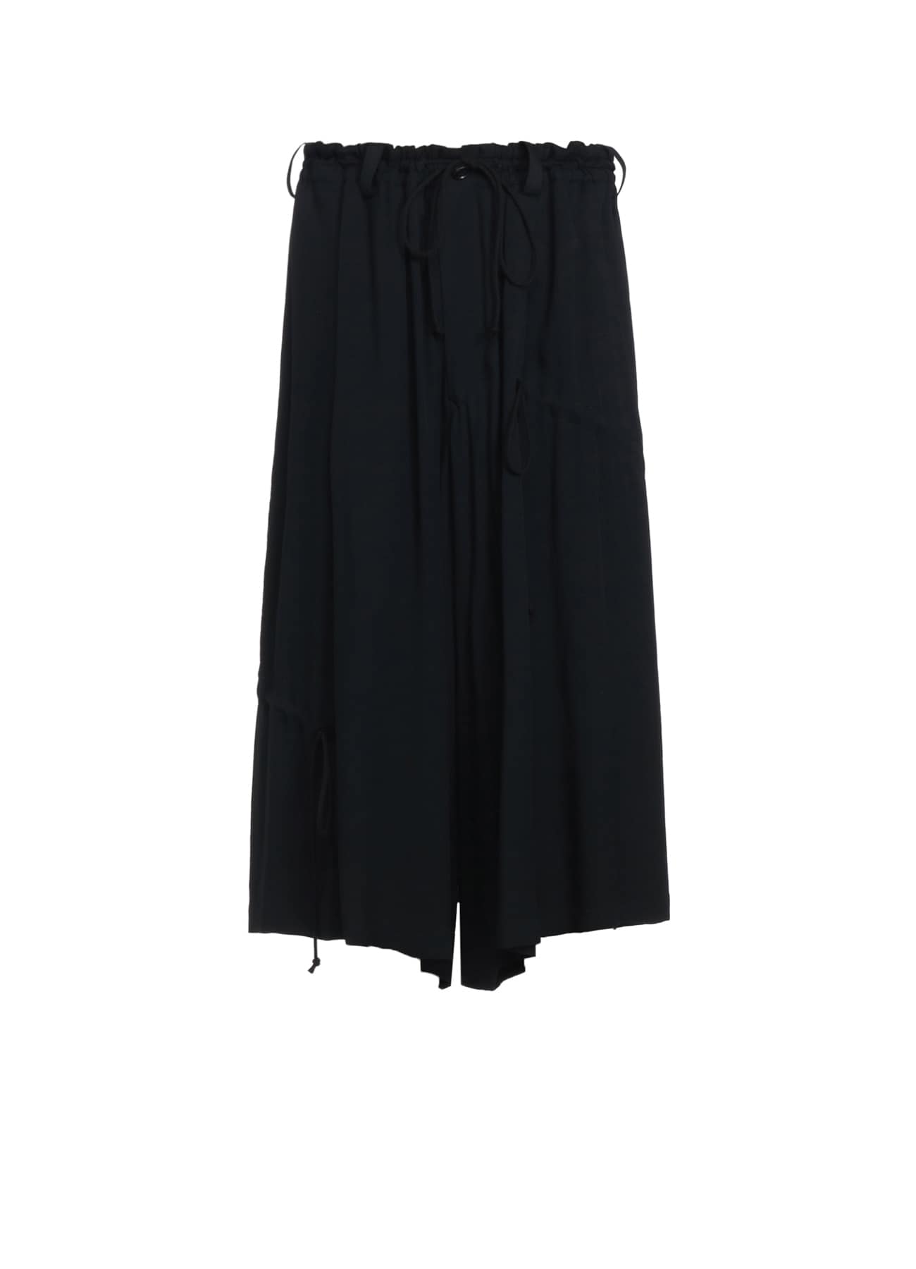 【5/23～5/28 Y's OMOTESANDO 先行販売】RAYON WASHER TWILL STRINGS GATHERED CROPPED PANTS