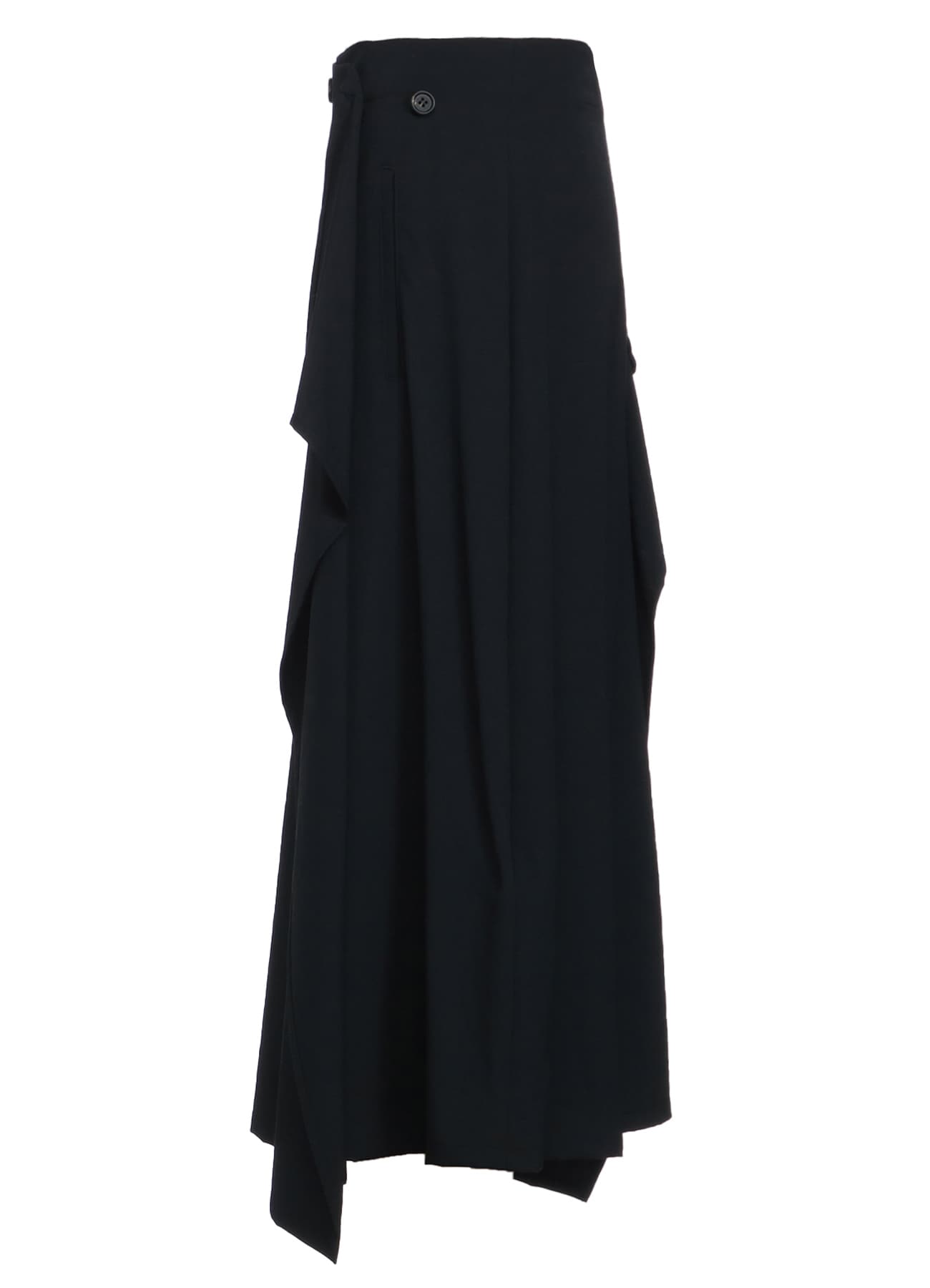 本物の WORSTED Skirt Wrap WOOL ブラックスチュワート 83cm スカート ...