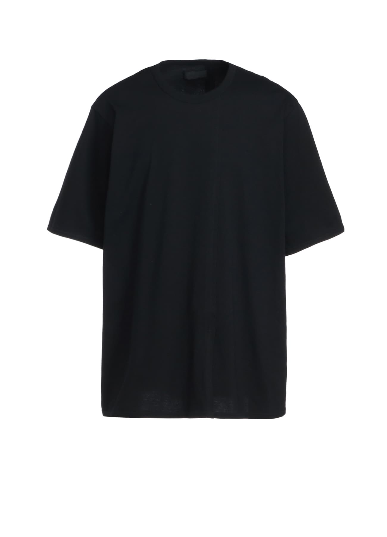 【5/23～5/28 Y's OMOTESANDO 先行販売】COTTON JERSEY VERTICALLY GRAFTED T-SHIRT WITH HEM SLITS