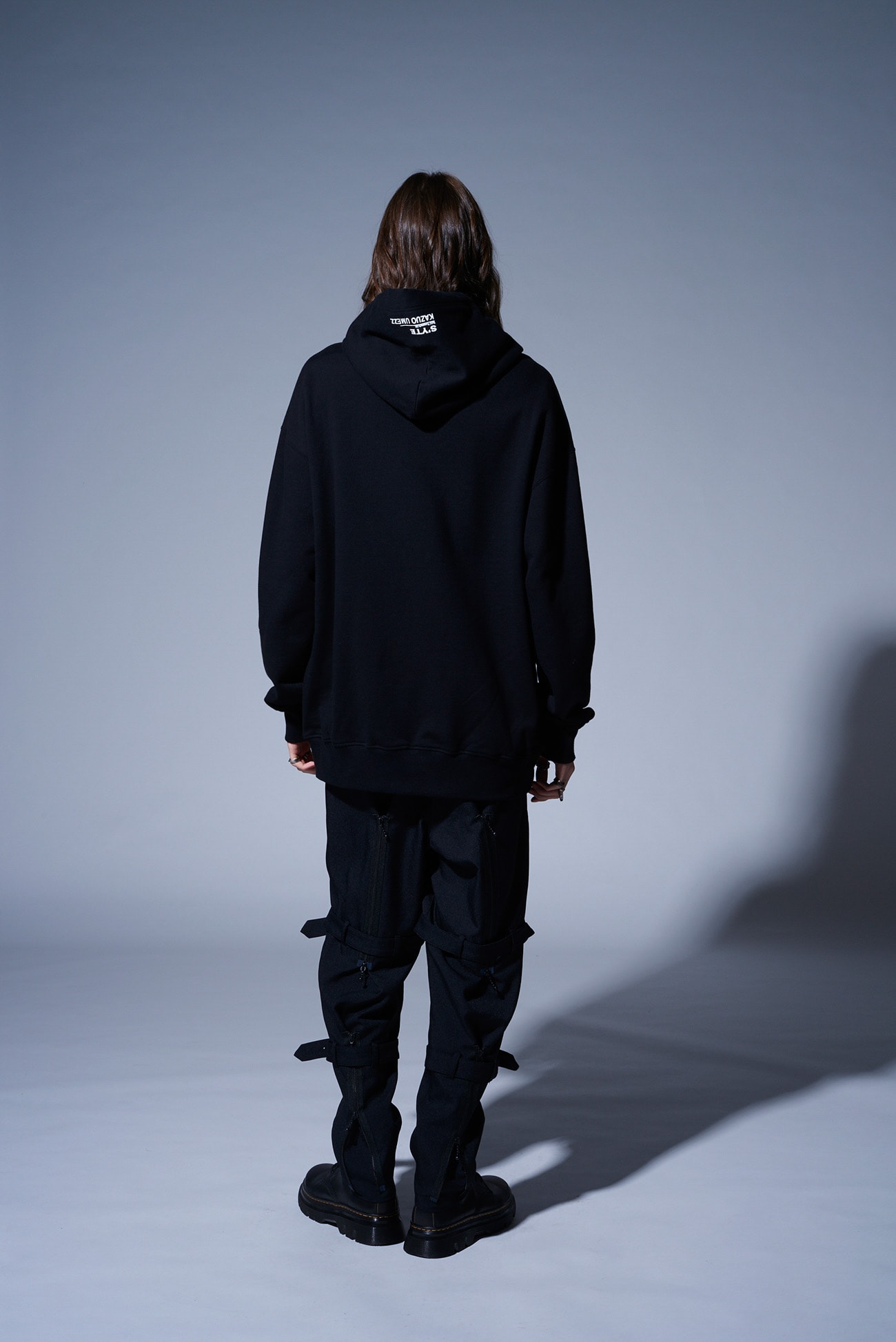 S'YTExKAZUO UMEZZ-MY NAME IS SHINGO- FRENCH TERRY HOODIE WITH PRINTED ILLUSTRATIONS“Marin”