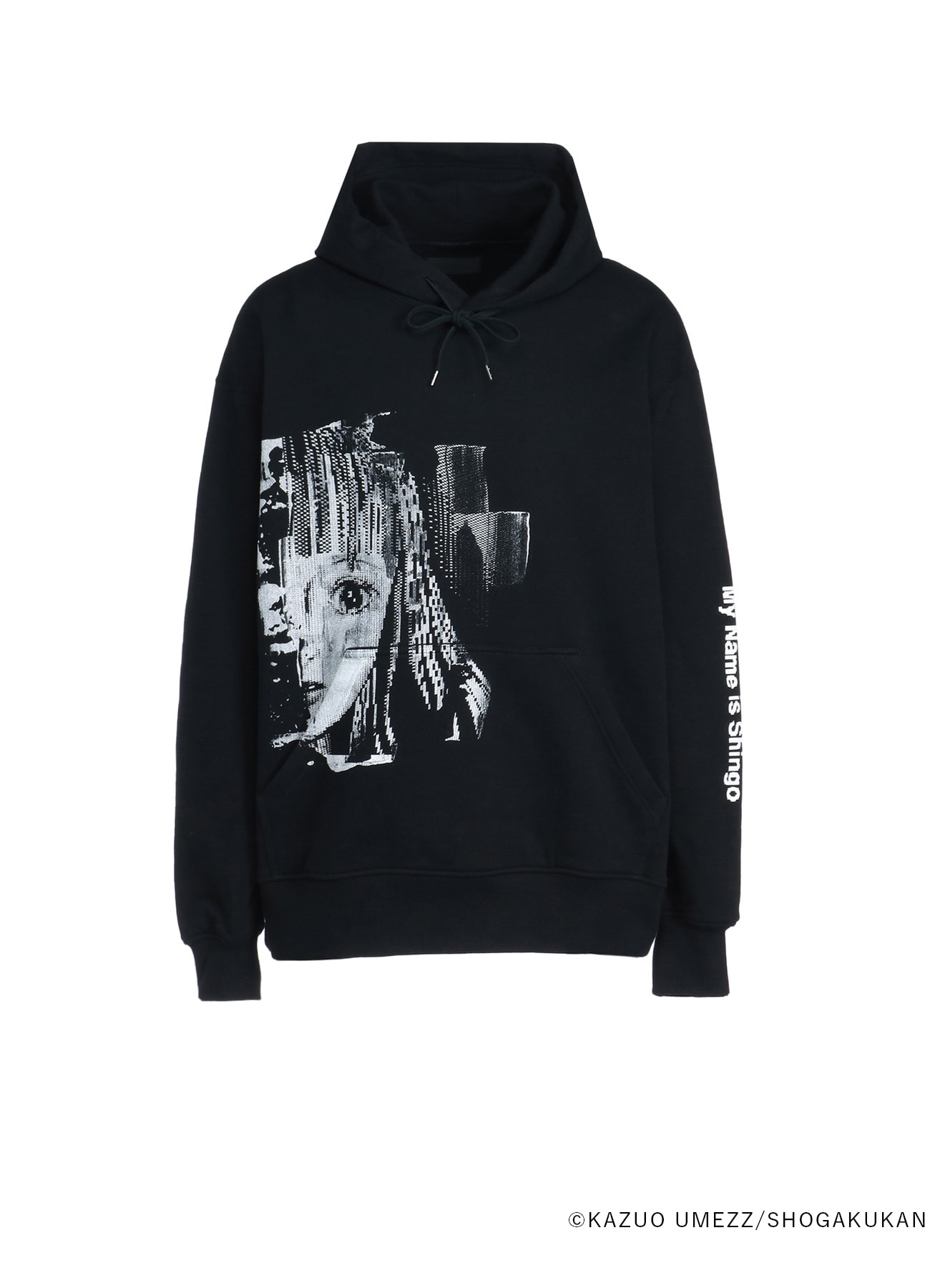 S'YTExKAZUO UMEZZ-MY NAME IS SHINGO- FRENCH TERRY HOODIE WITH PRINTED ILLUSTRATIONS“Marin”