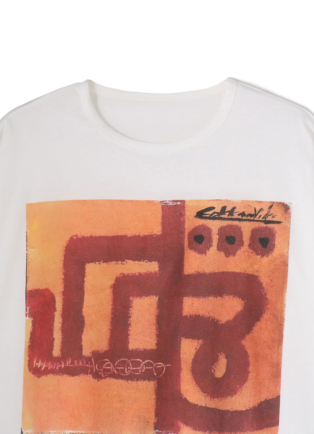 Y's for living x Cokkun Vich / SOFT COTTON JERSEY "ROAD" PRINT WIDE SHIRT