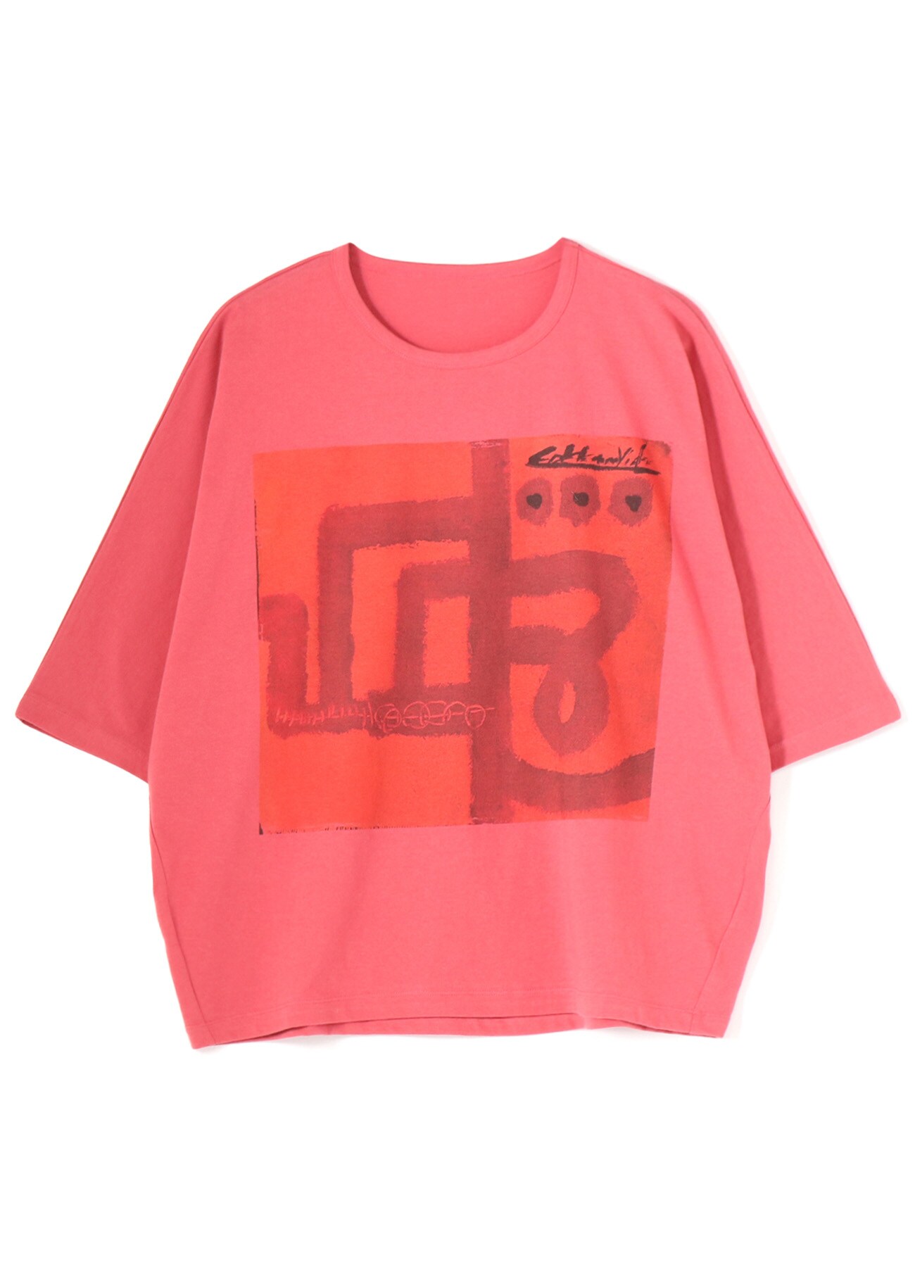 Y's for living x Cokkun Vich / SOFT COTTON JERSEY "ROAD" PRINT WIDE SHIRT