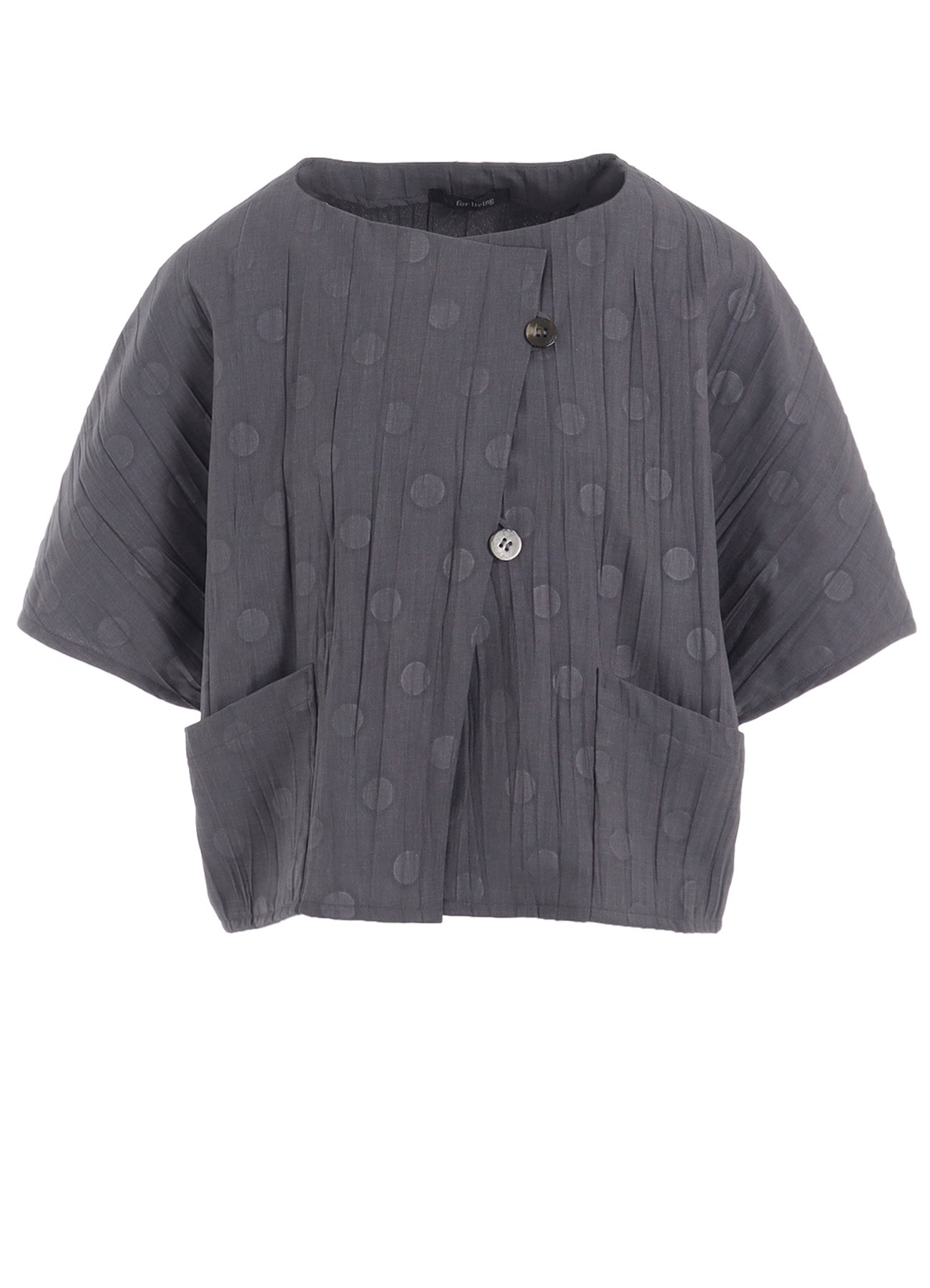 DOT PRINT WASHER SHORT JACKET