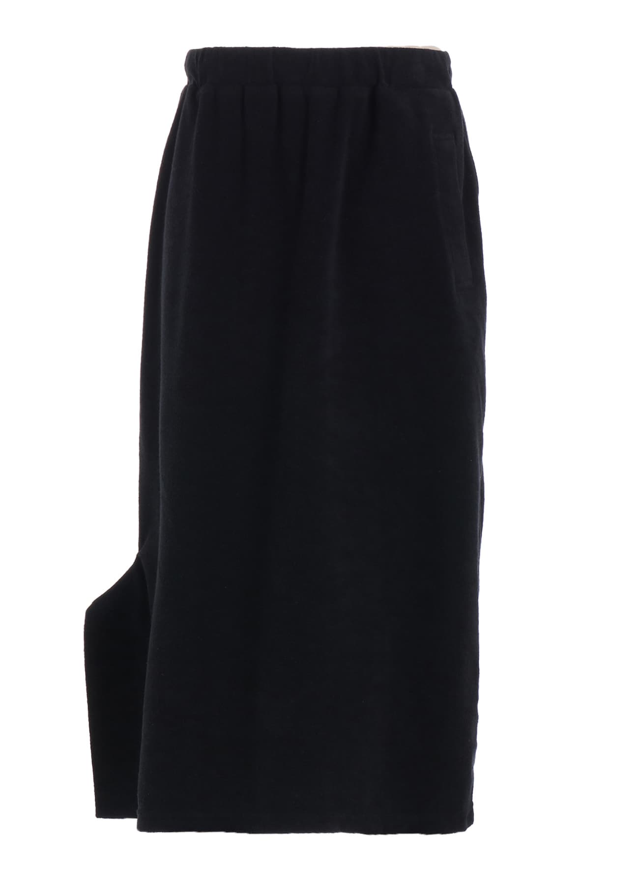 MINI PILE SIDE SLIT SKIRT