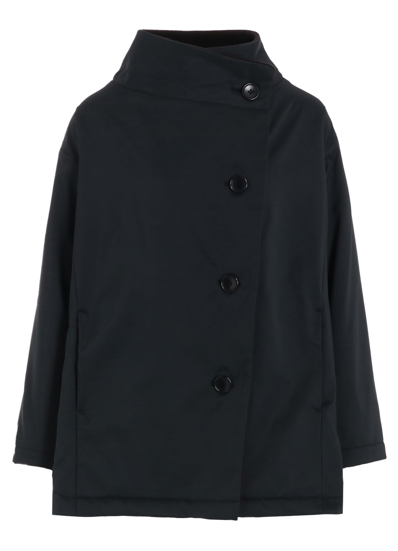 STRETCH TAFFETA + FLEECE COAT