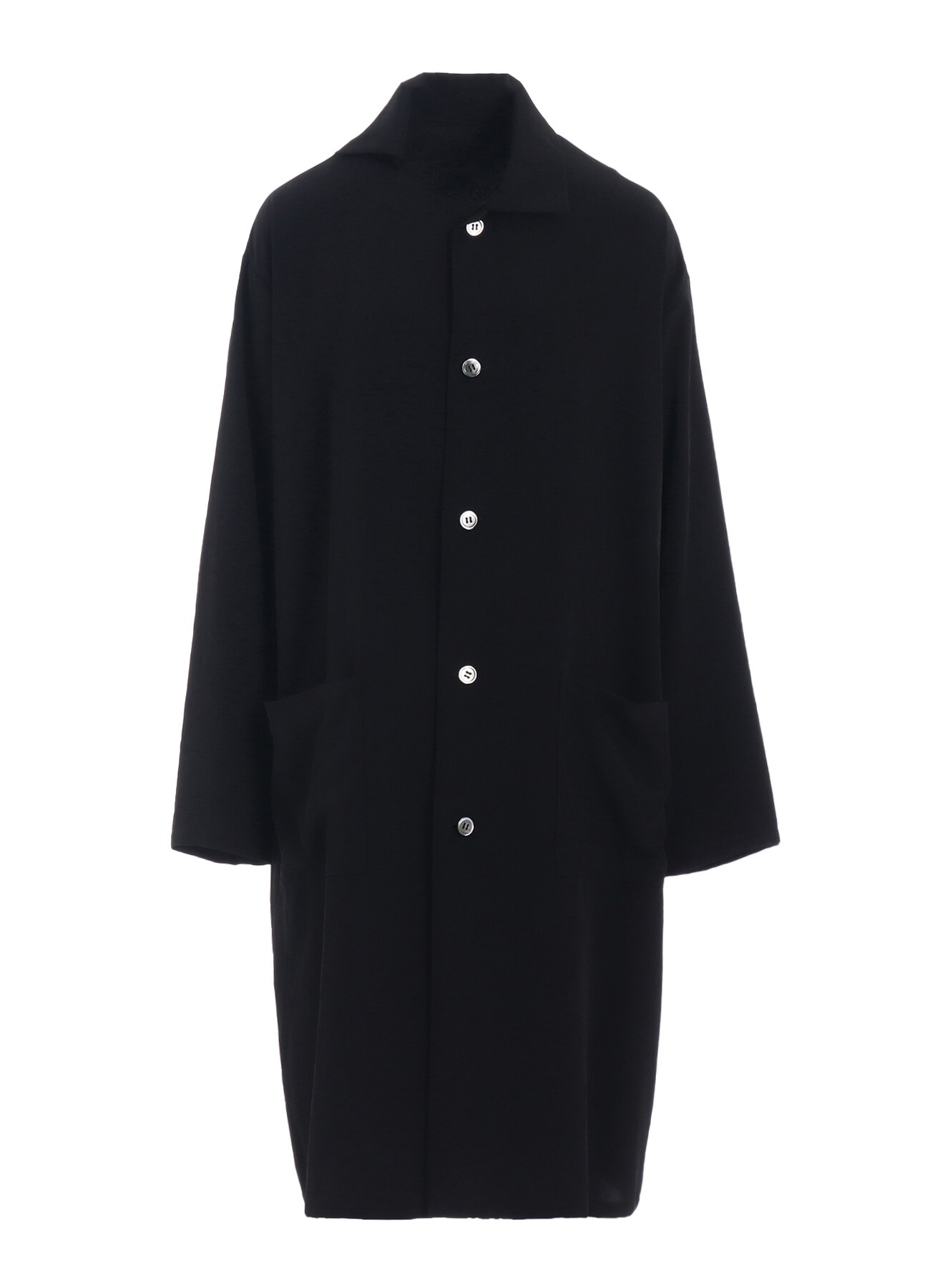 TRIAS DE CHINE ASYMMETRIC COLLAR LONG SHIRT