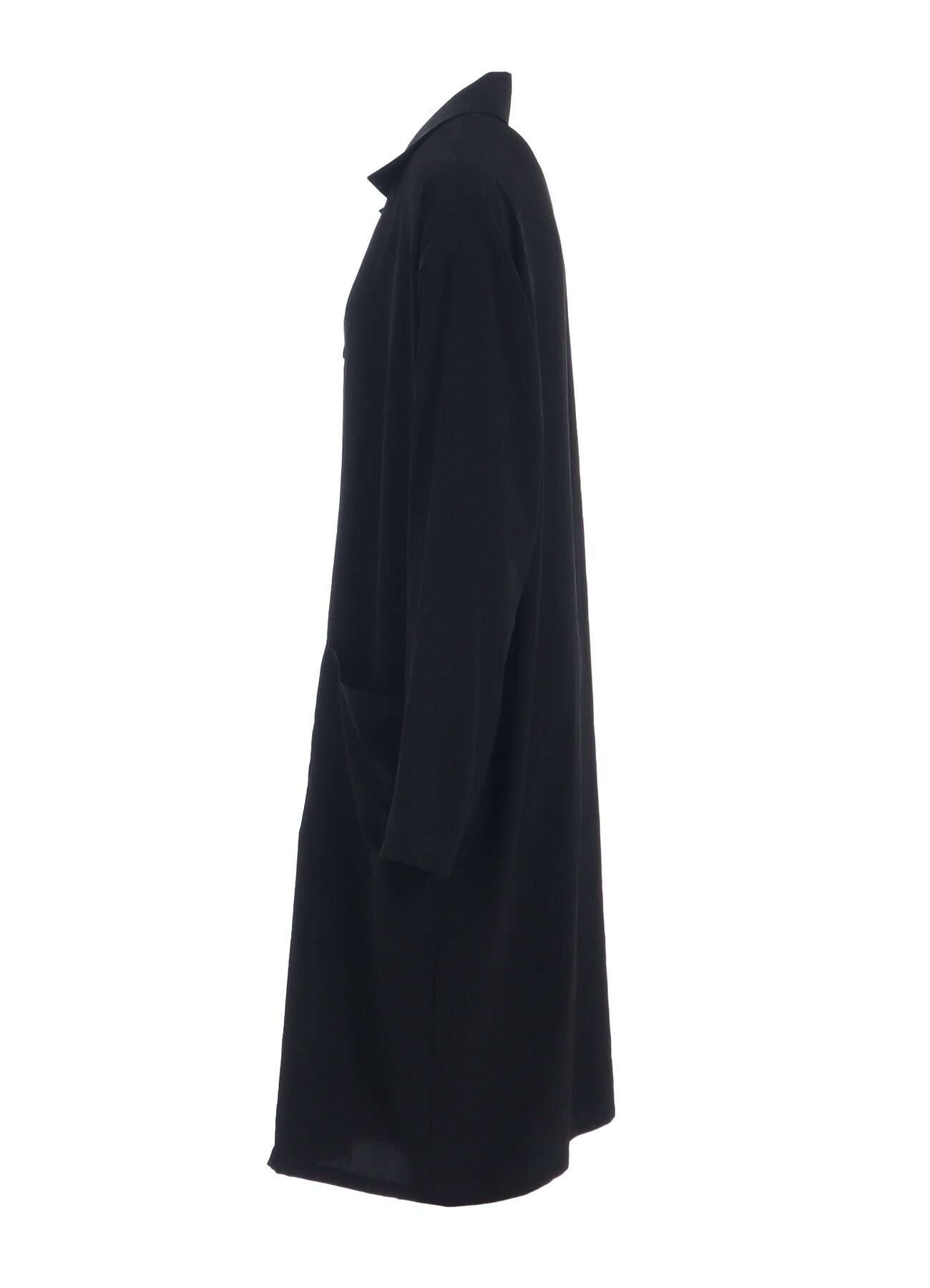 TRIAS DE CHINE ASYMMETRIC COLLAR LONG SHIRT