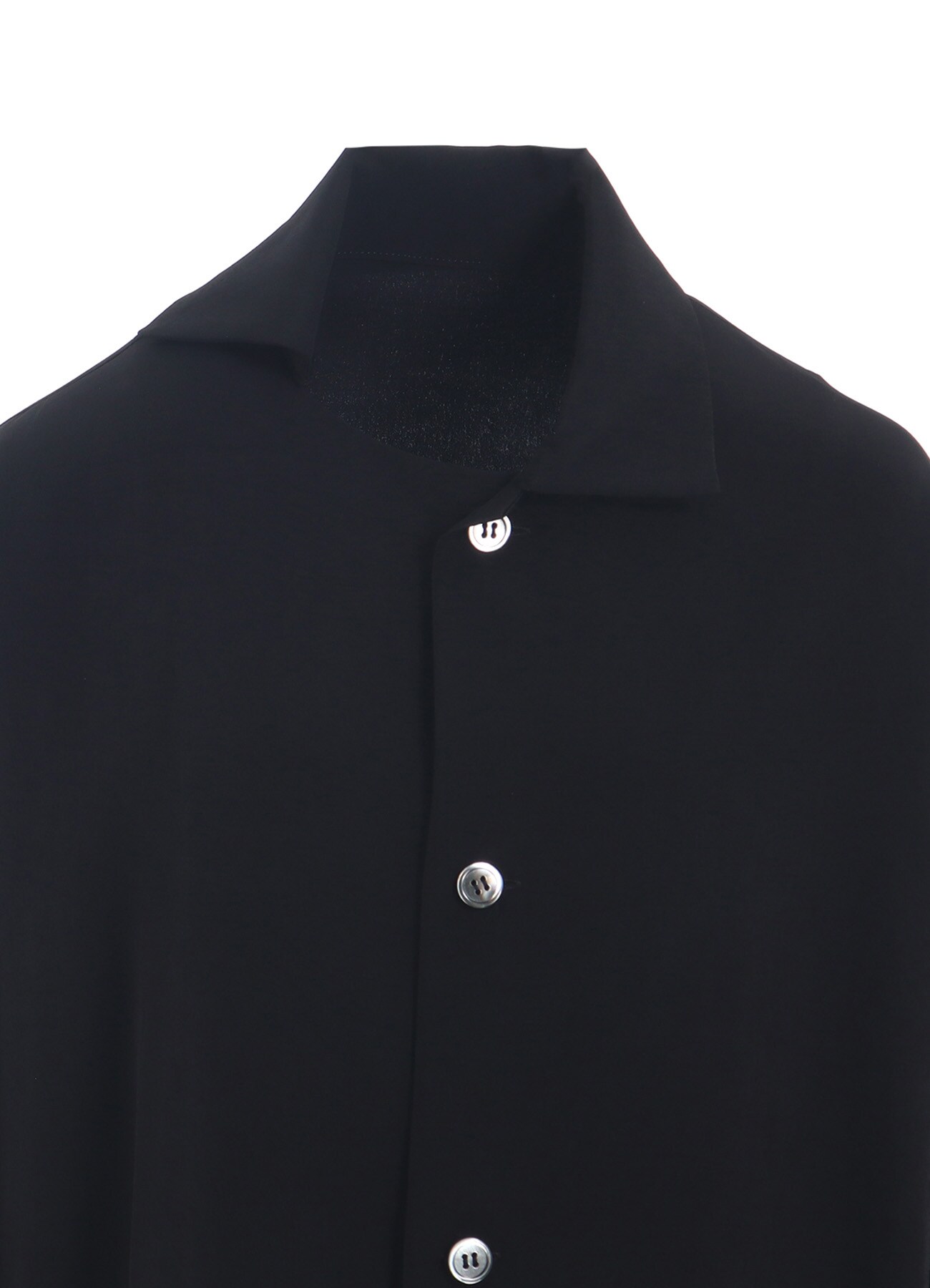 TRIAS DE CHINE ASYMMETRIC COLLAR LONG SHIRT