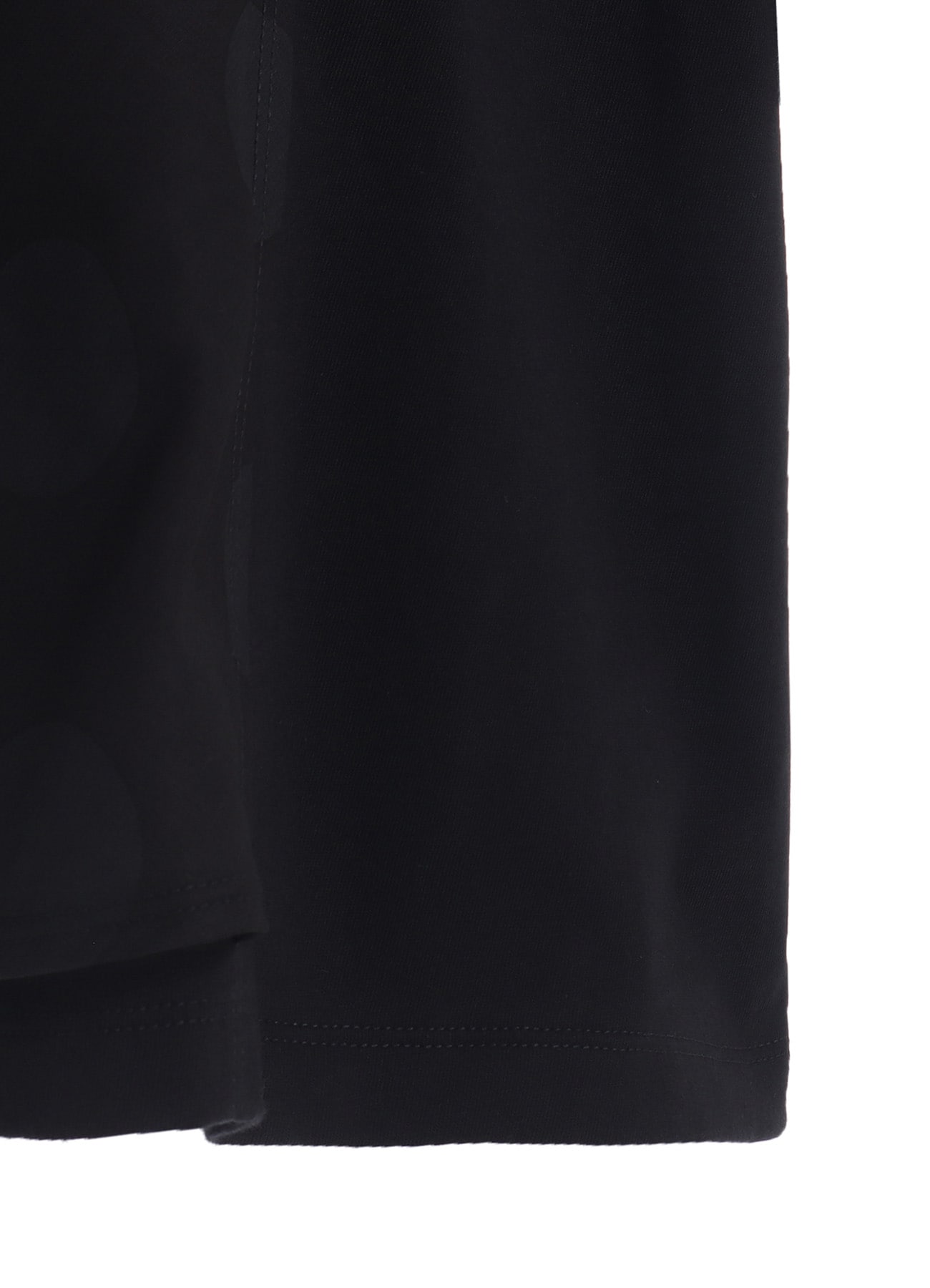 JERSEY + VOILE DOT PRINT SHIRT