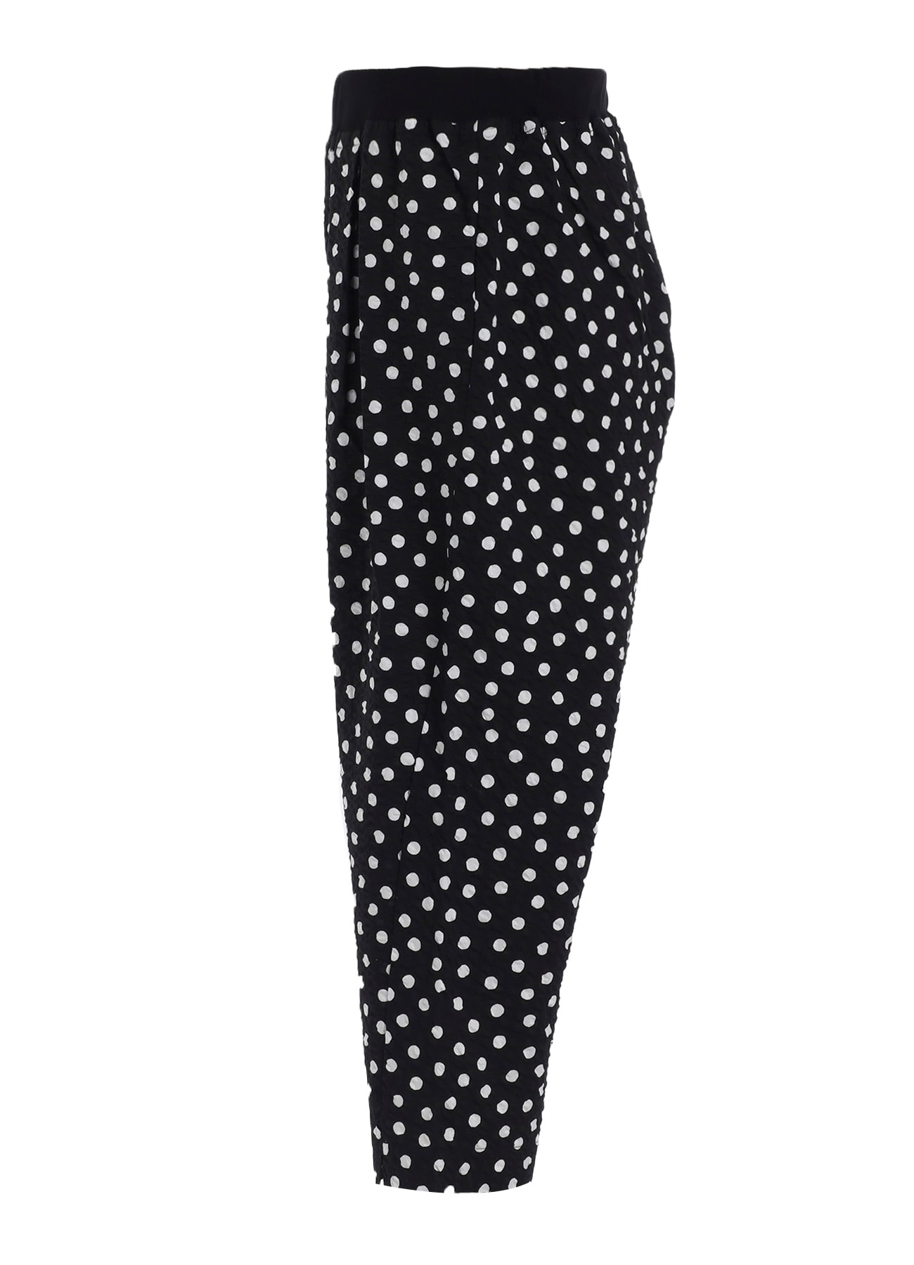 COTTON RIPPLE DOT PRINT 4/5 LENGTH PANTS