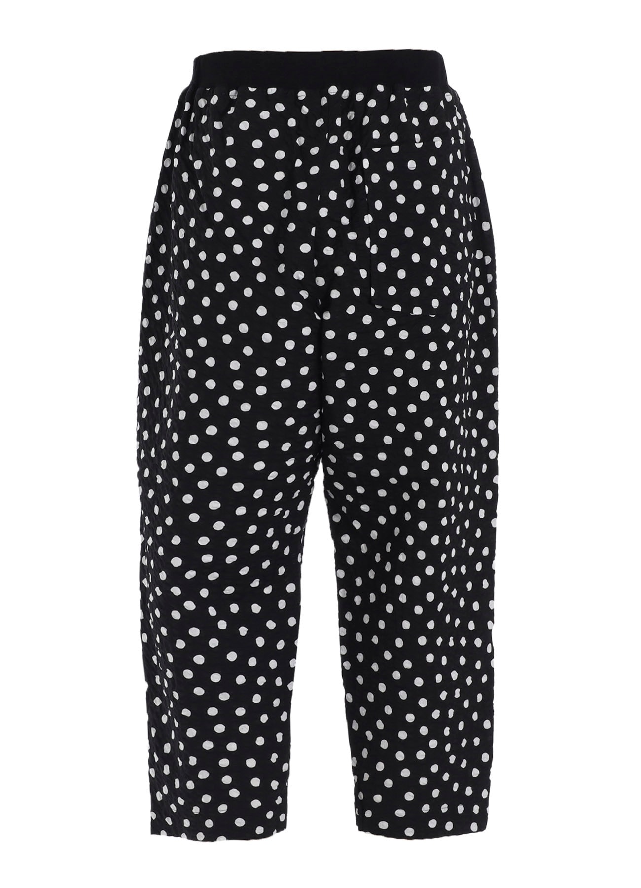 COTTON RIPPLE DOT PRINT 4/5 LENGTH PANTS