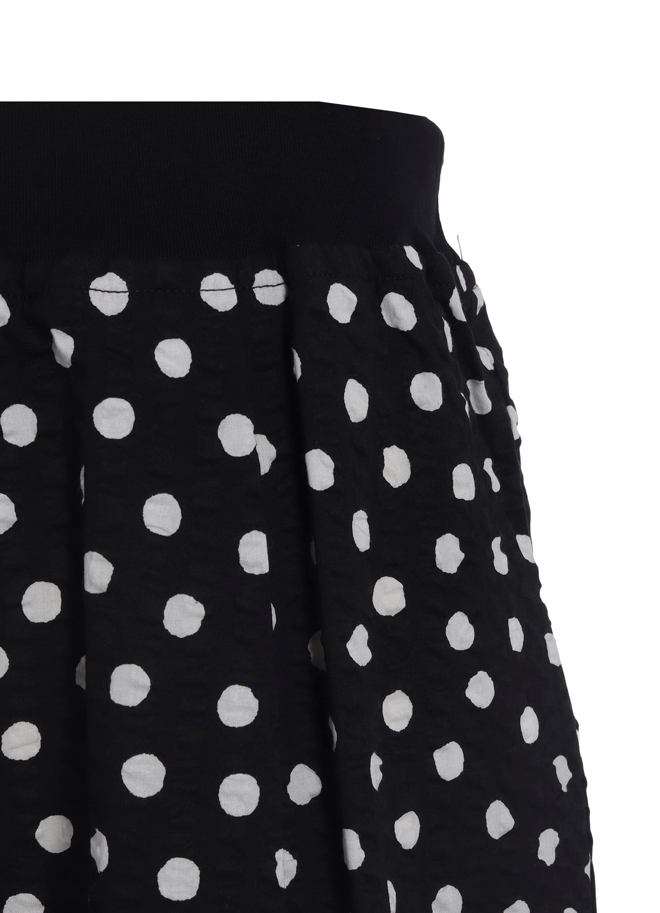 COTTON RIPPLE DOT PRINT 4/5 LENGTH PANTS