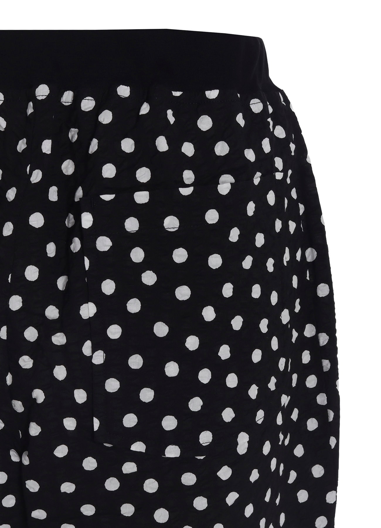 COTTON RIPPLE DOT PRINT 4/5 LENGTH PANTS
