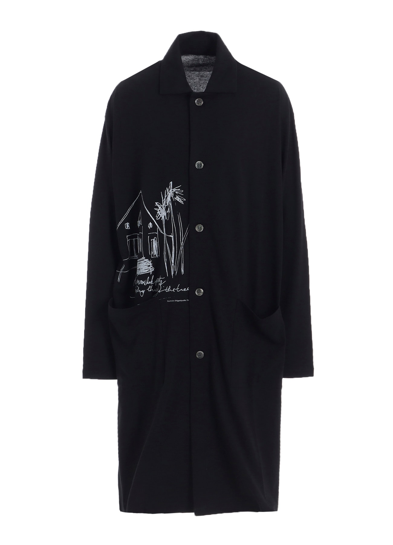 COTTON RAYON JERSEY LONG SHIRT
