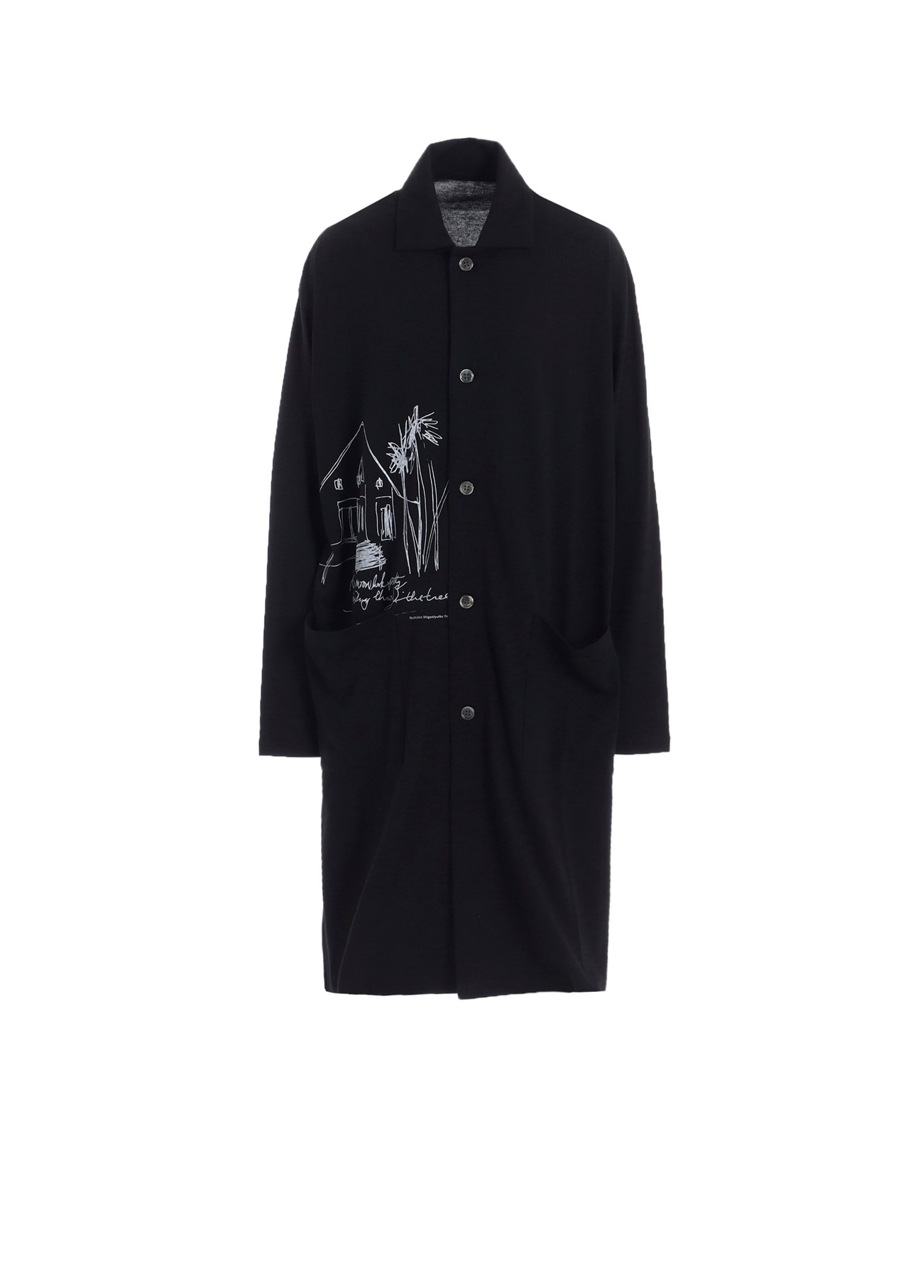COTTON RAYON JERSEY LONG SHIRT