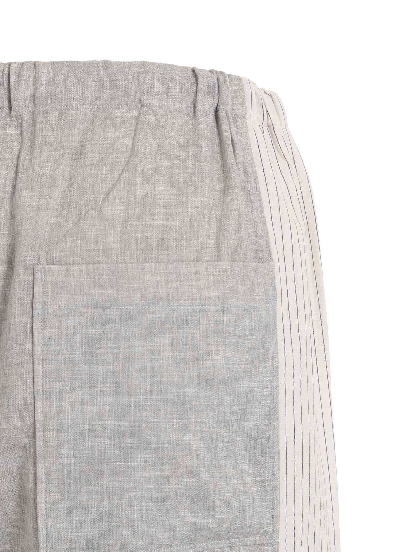 GAUZE + STRIPE PANTS (M)