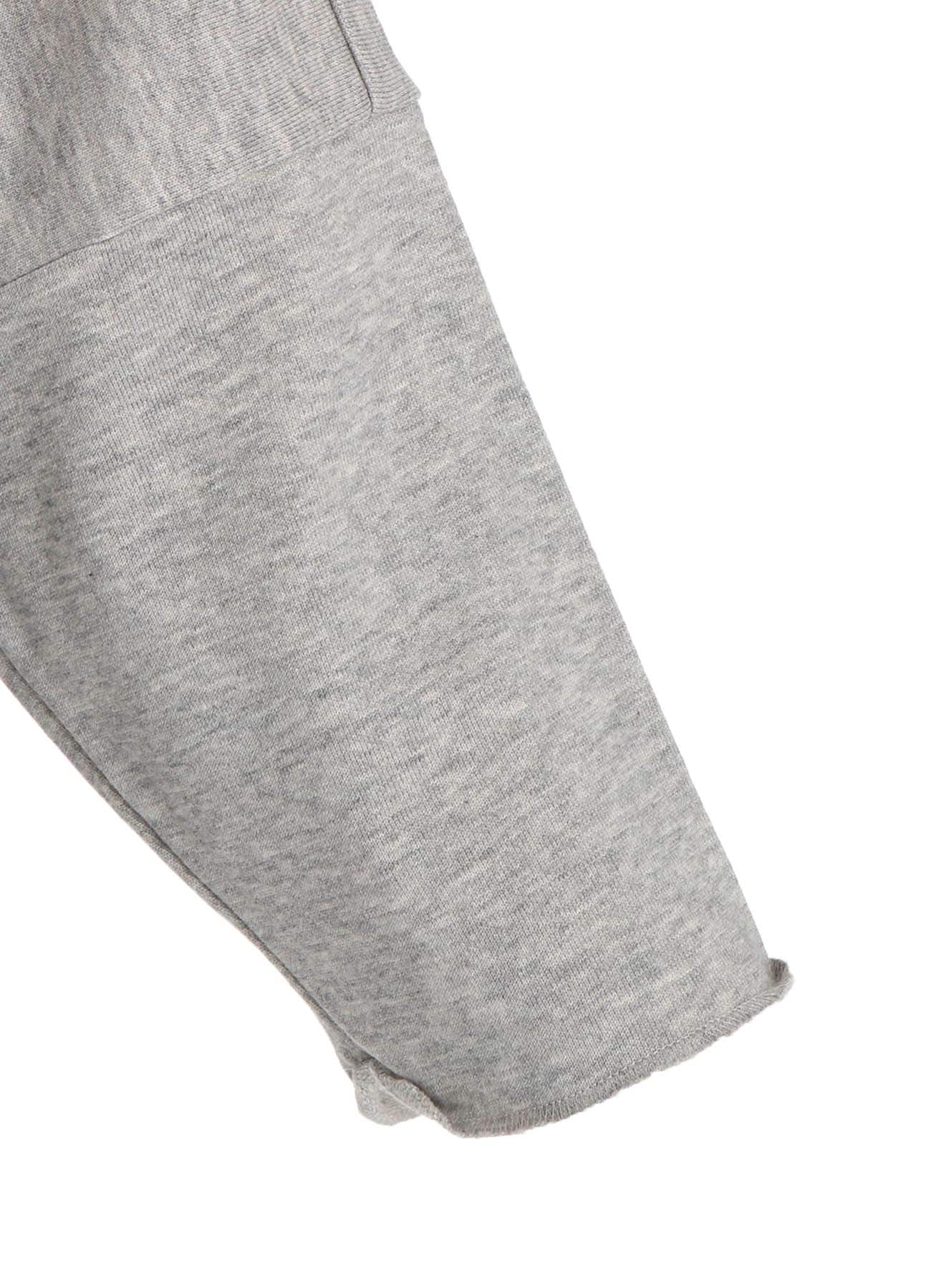COTTON MINI FLEECE ASYMMETRIC COLLAR PULLOVER