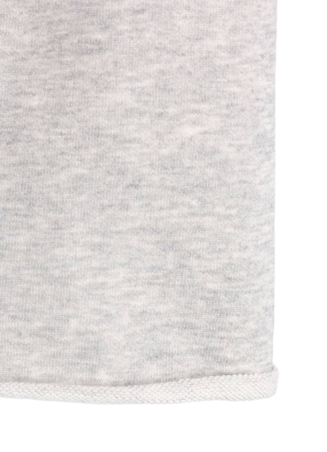 COTTON MINI FLEECE ASYMMETRIC COLLAR PULLOVER