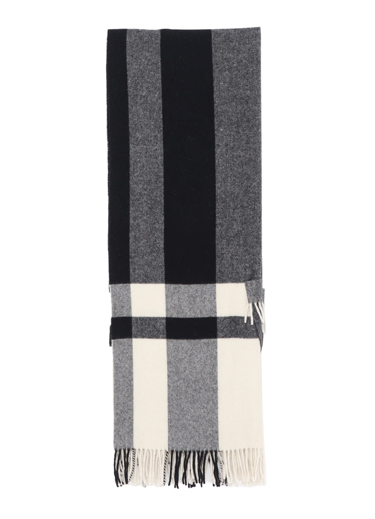 FULLING WOOL PLAID SHAWL