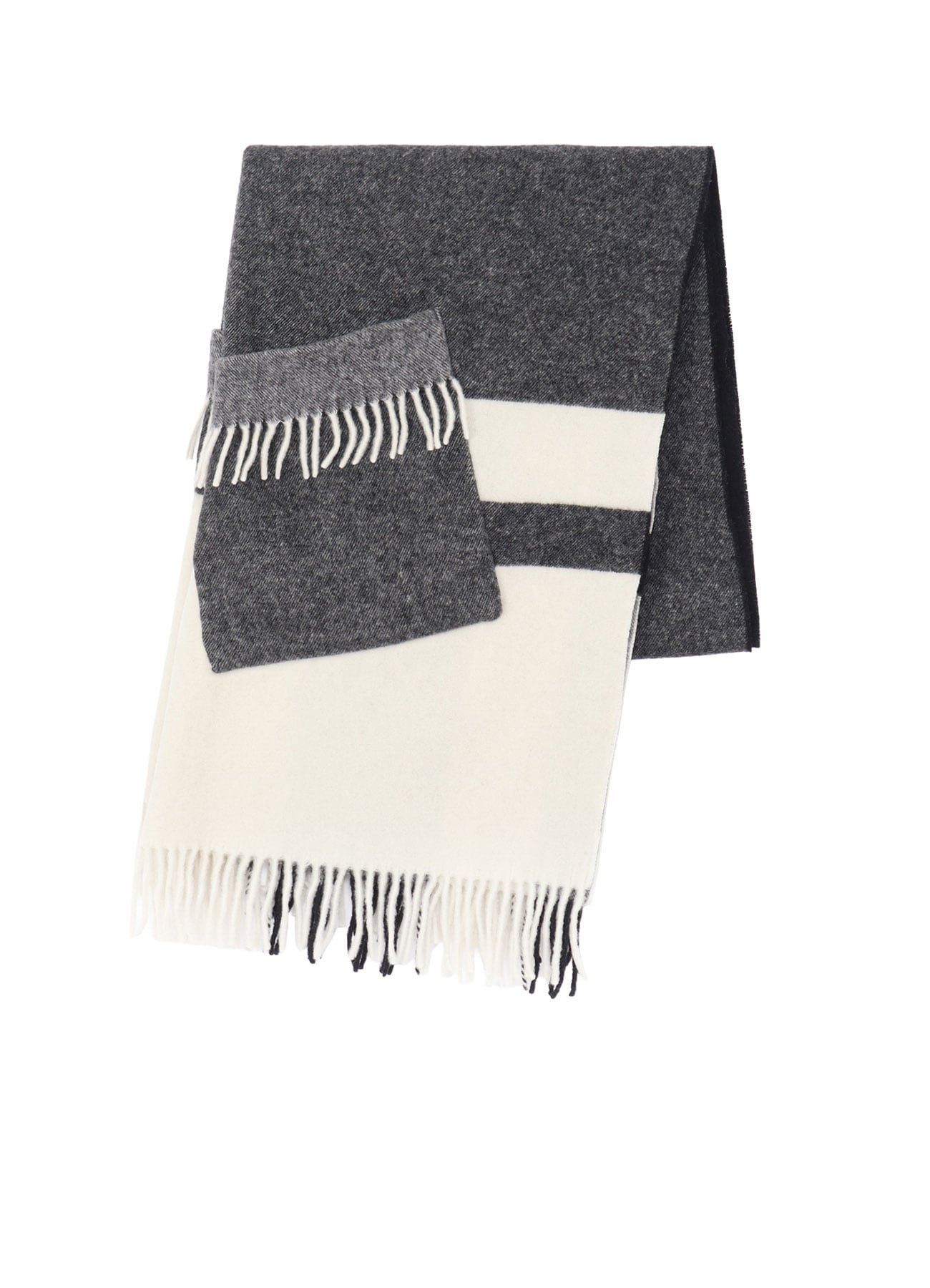 FULLING WOOL PLAID SHAWL