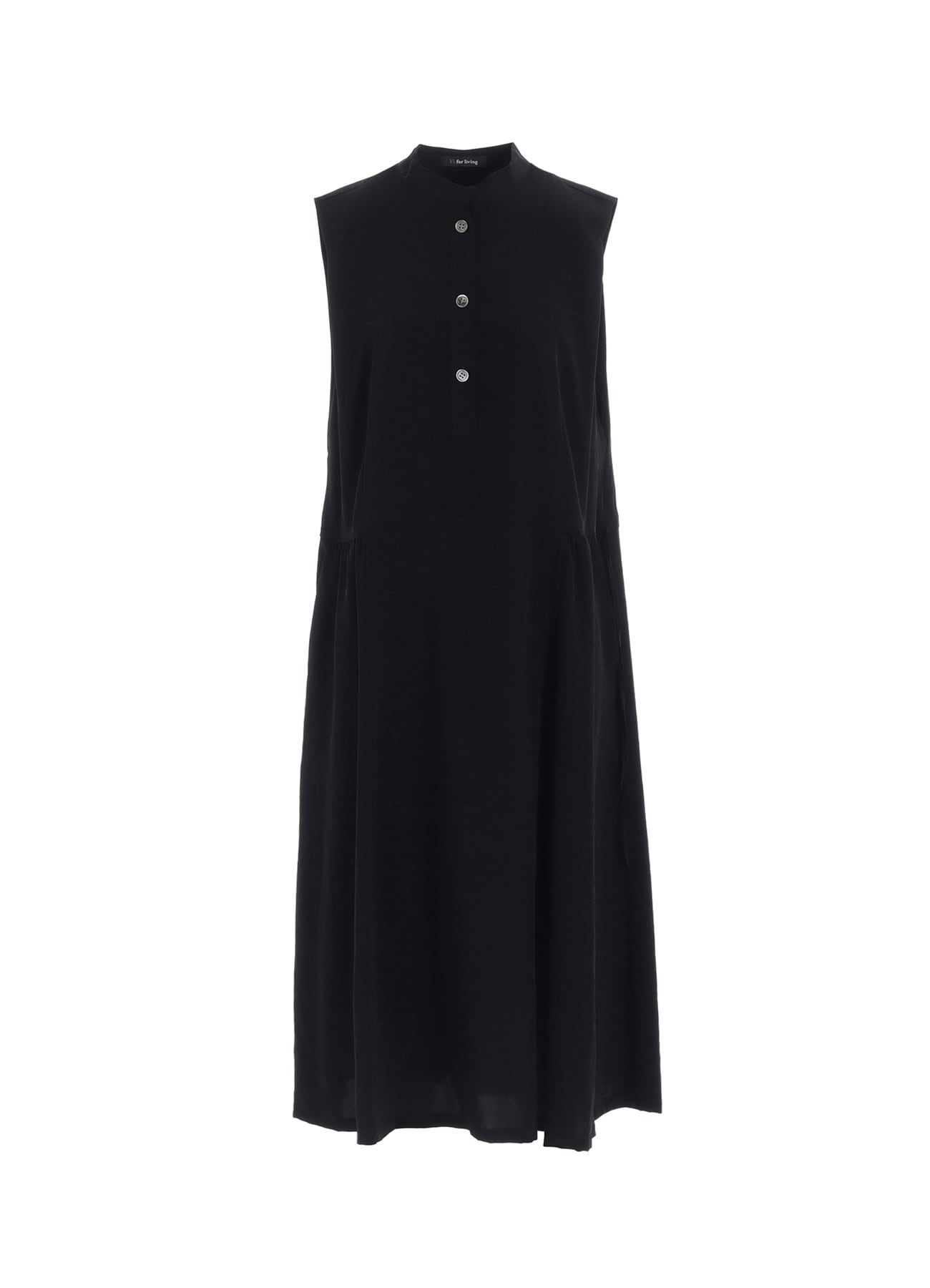 Harmony 2024長袖ポロドレス 黒 JACQUARD JERSEY HIGH NECK CRUNCHED SIDE T(S Black): Vintage