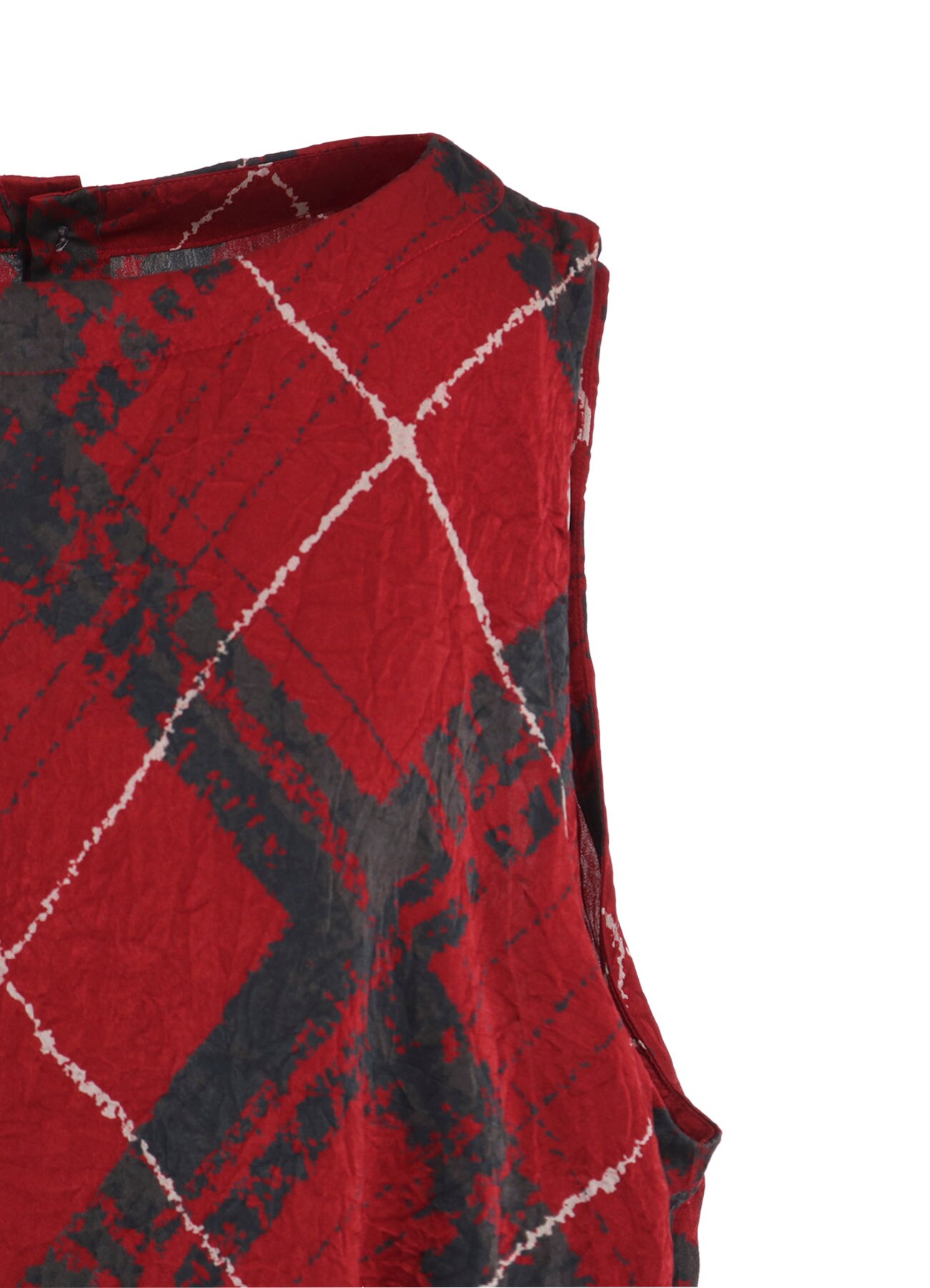 WASHER BIAS PLAID PRINT JUMPER DRESS