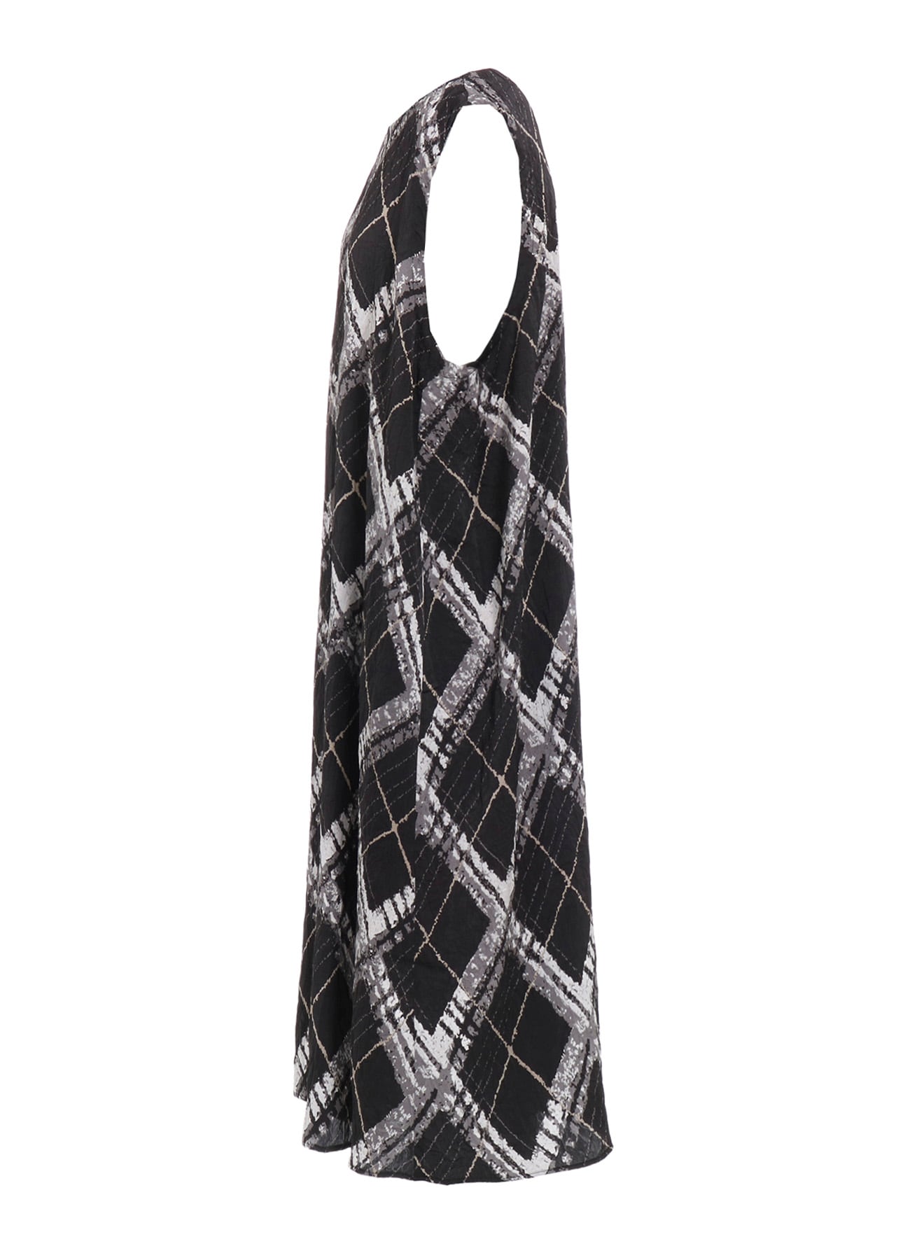 WASHER BIAS PLAID PRINT JUMPER DRESS
