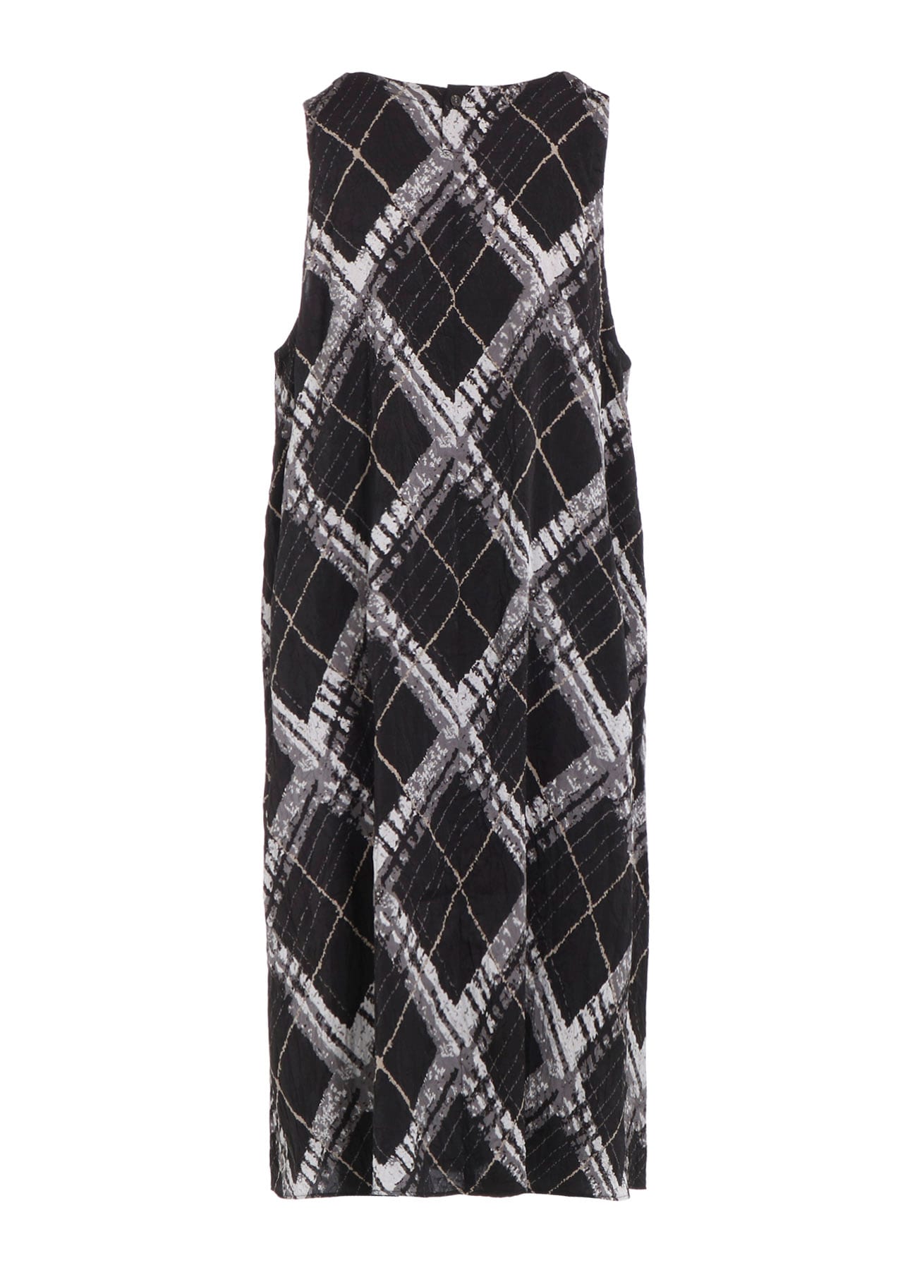 WASHER BIAS PLAID PRINT JUMPER DRESS