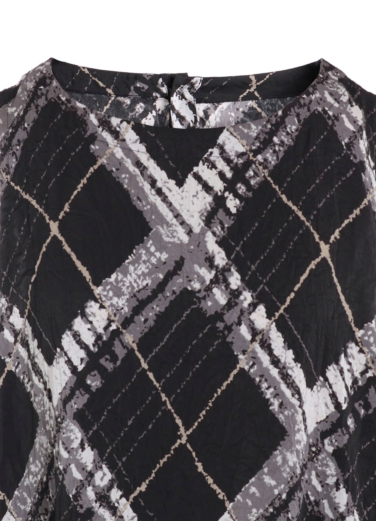 WASHER BIAS PLAID PRINT JUMPER DRESS