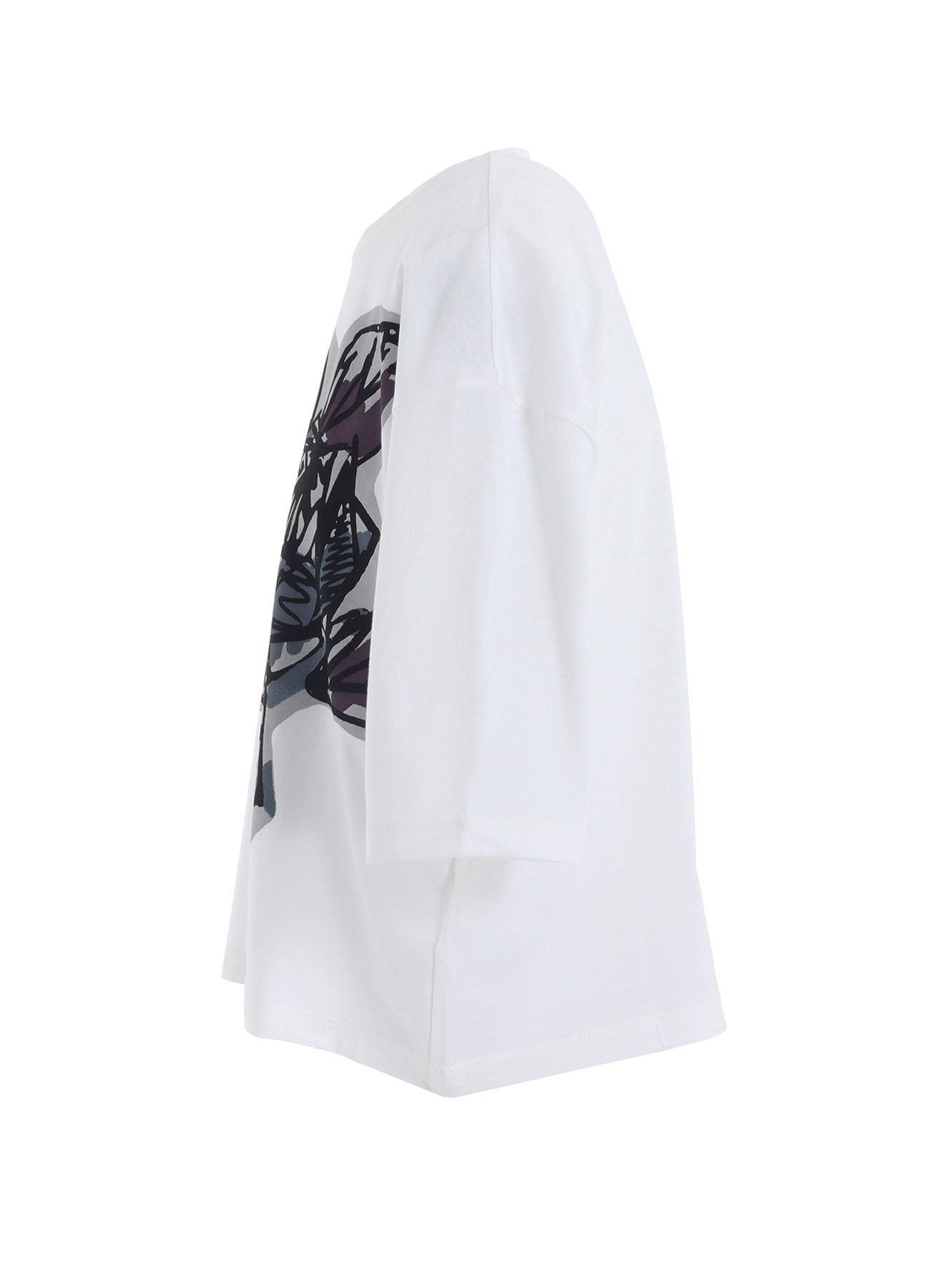SOFT COTTON JERSEY WILD FLOWER PRINT SHIRT