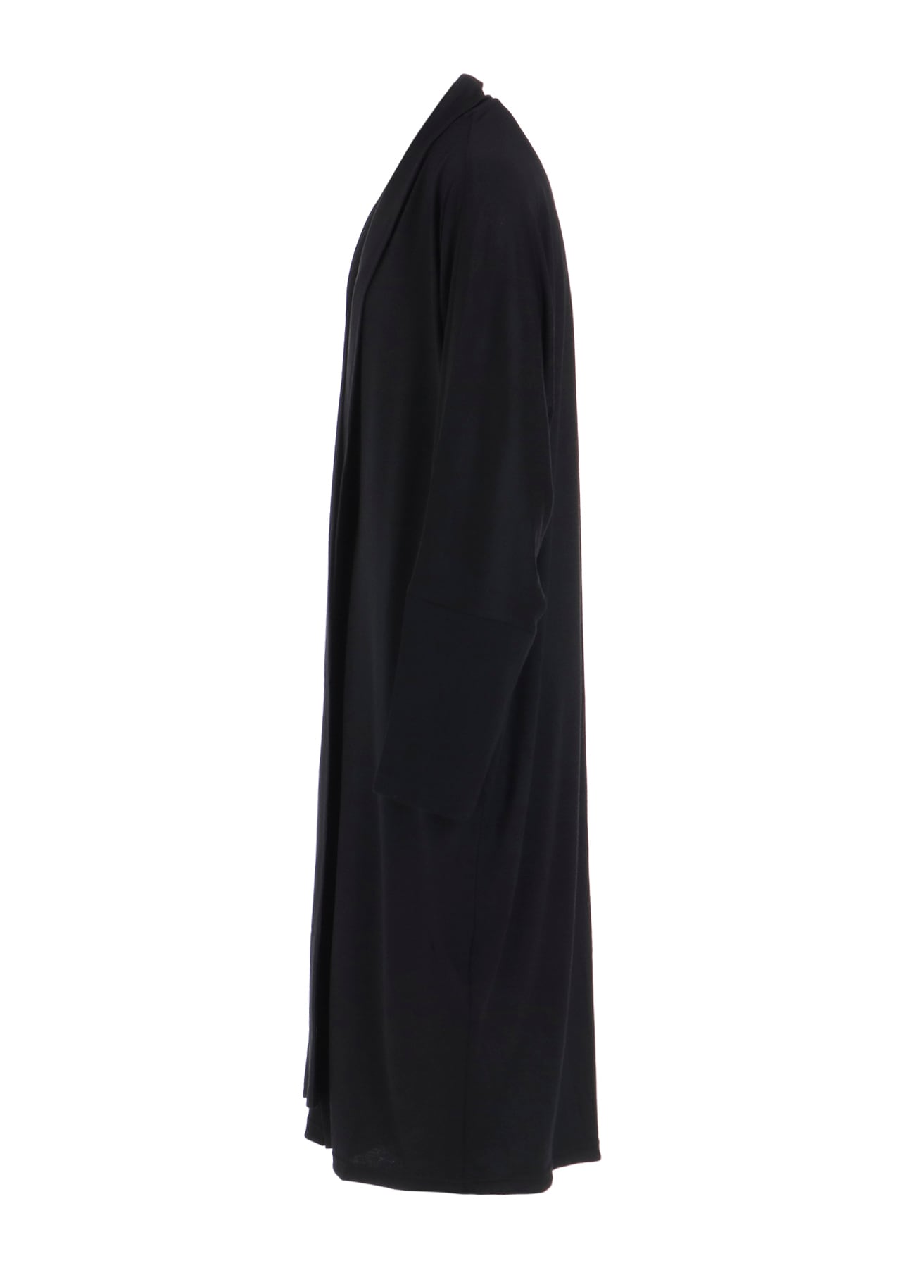 WASHABLE WOOL JERSEY LONG CARDIGAN