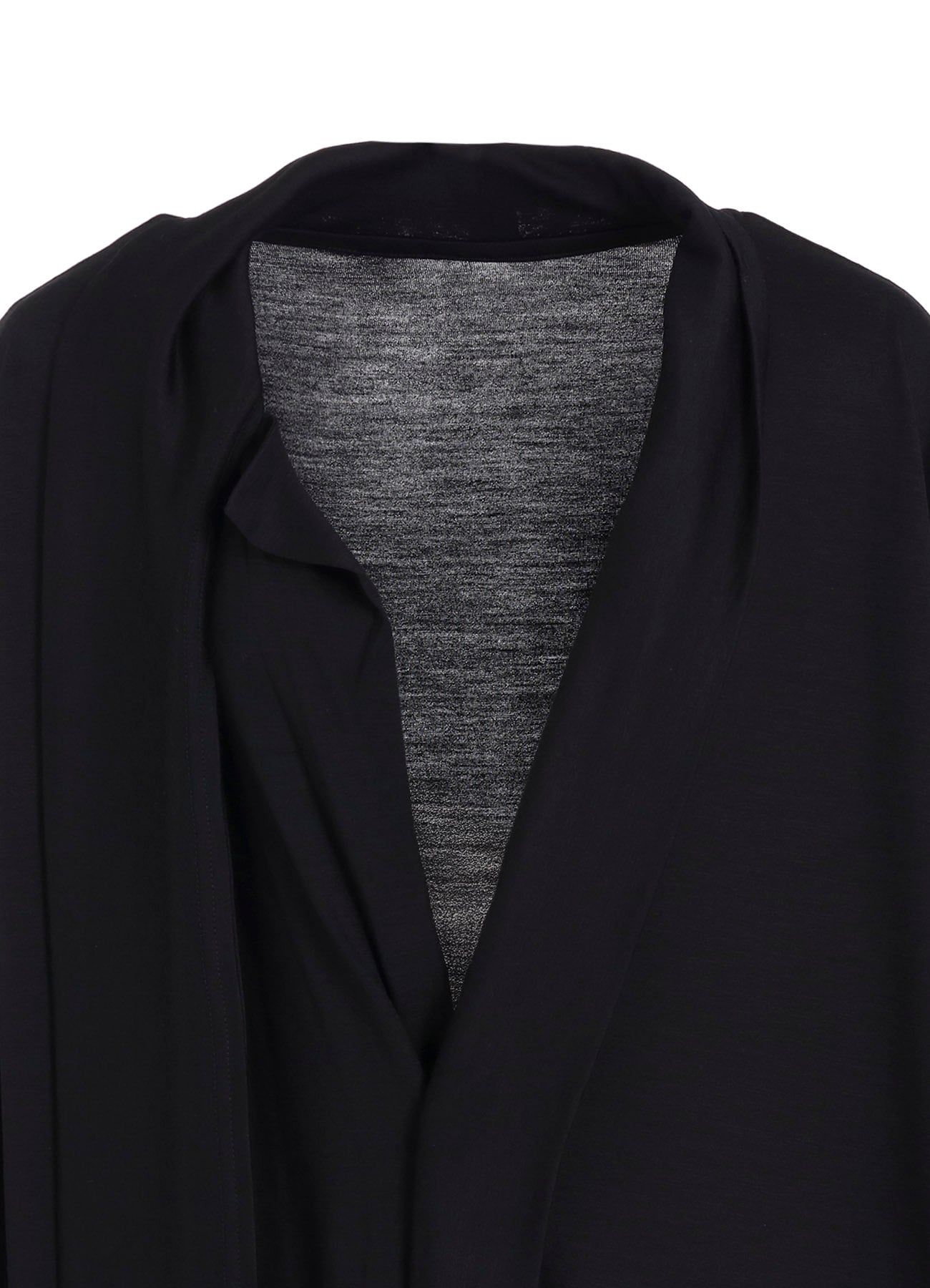 WASHABLE WOOL JERSEY LONG CARDIGAN