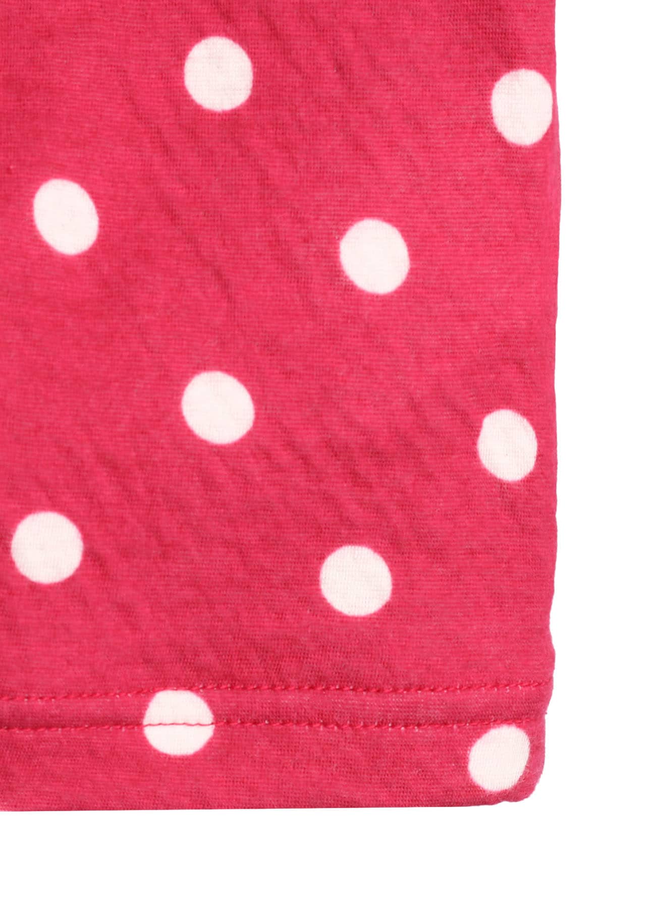 80/1 DUAL-LAYER JERSEY DOT PRINT CREW NECK SHIRT