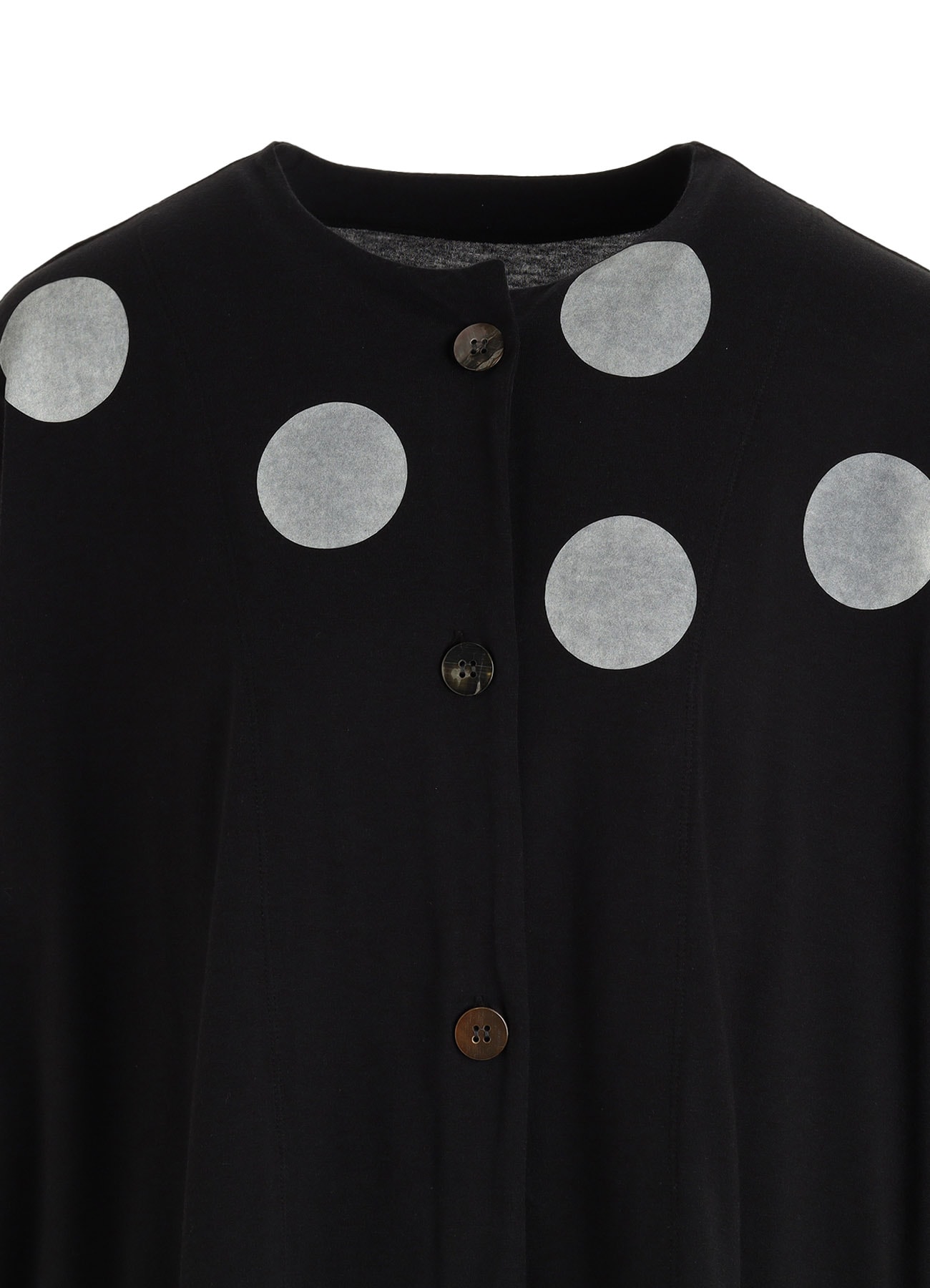 40/1 COTTON RAYON JERSEY DOT PRINT CARDIGAN