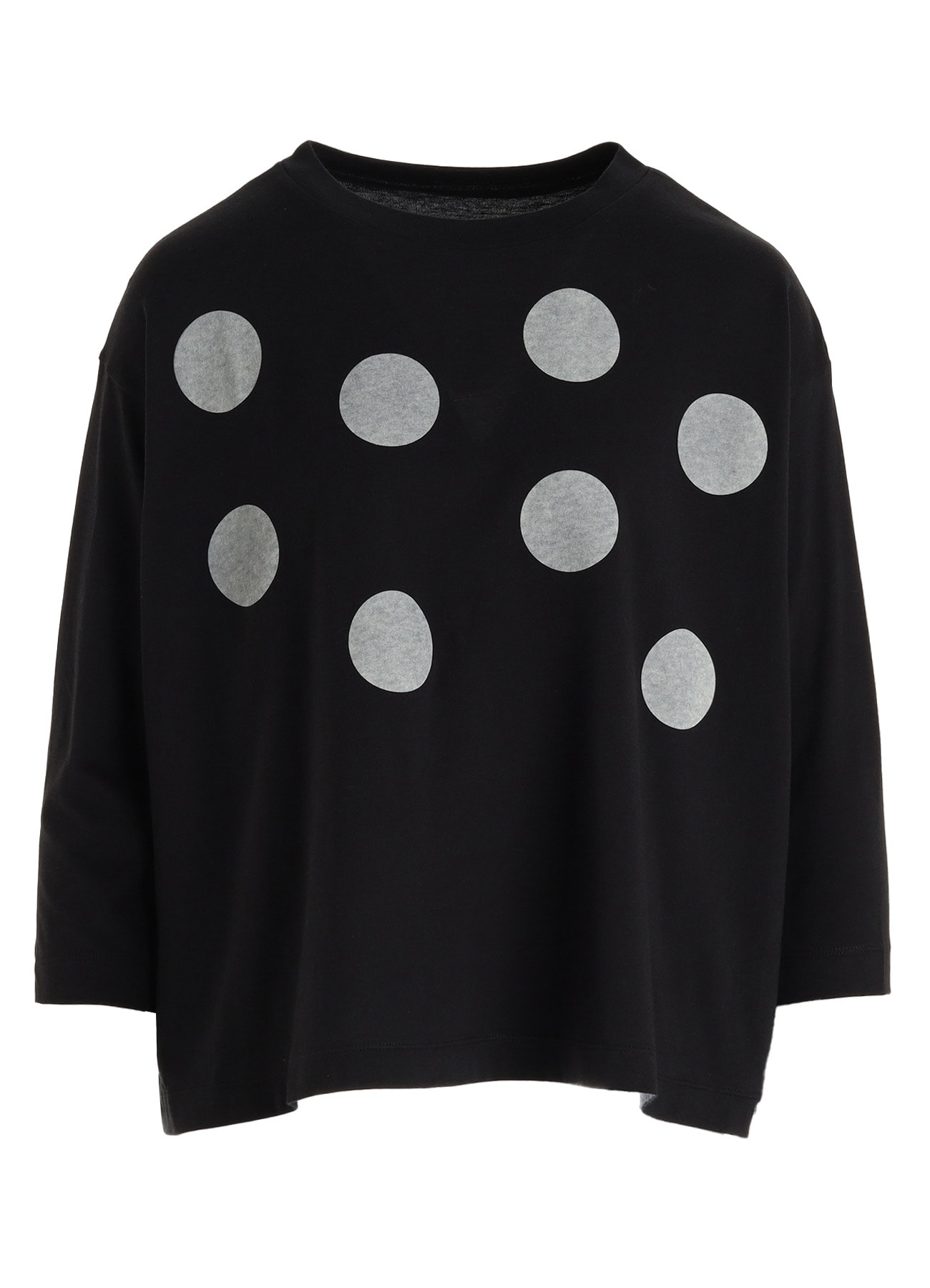40/1 COTTON RAYON JERSEY DOT PRINT 3/4 SLEEVE SHIRT