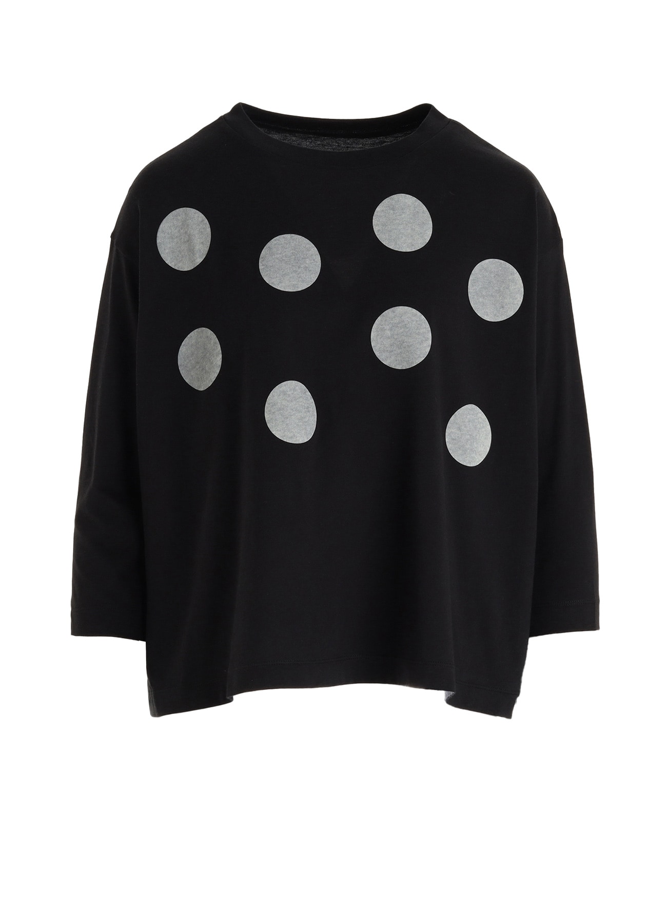 40/1 COTTON RAYON JERSEY DOT PRINT 3/4 SLEEVE SHIRT