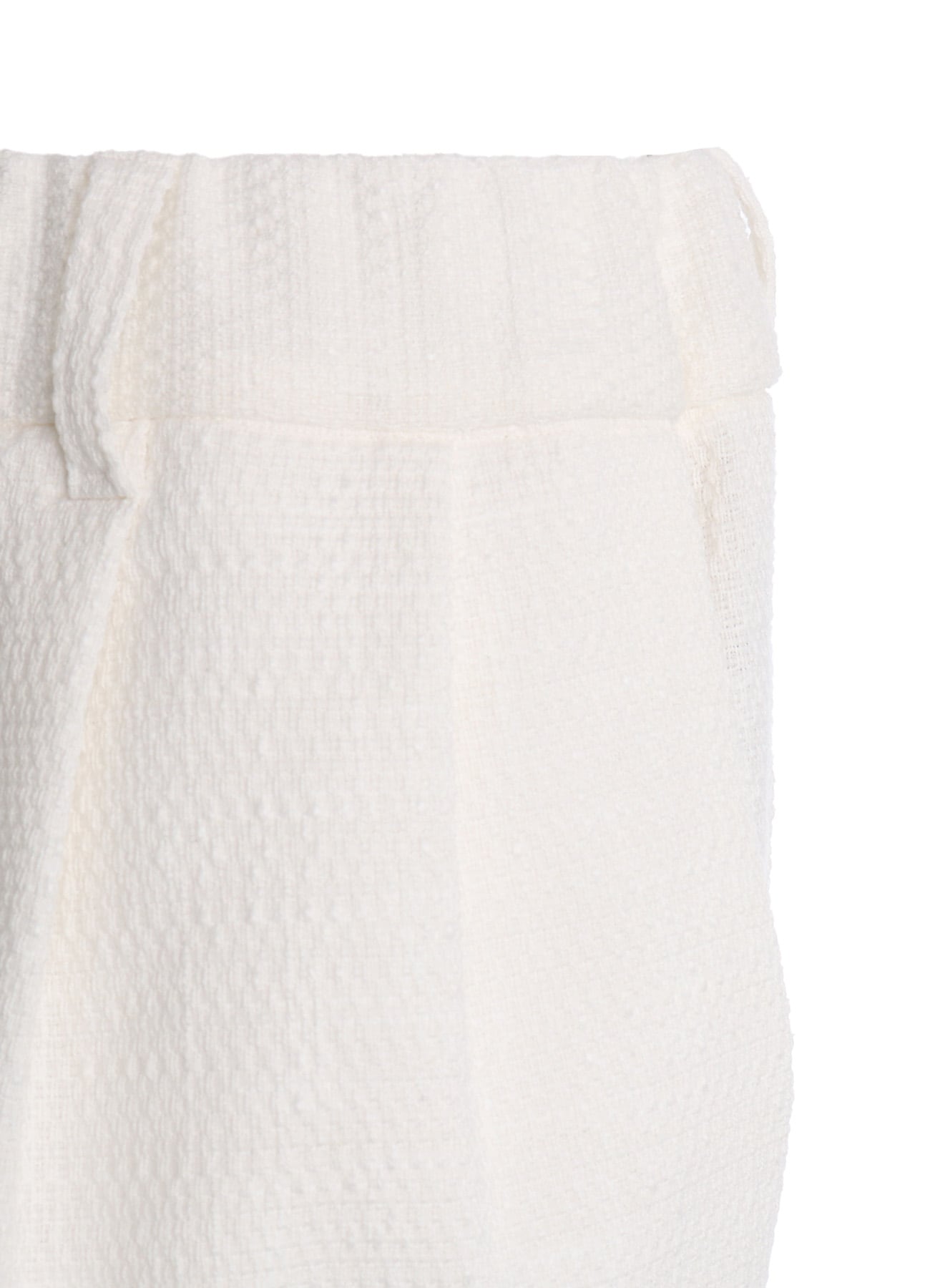 SLUB STRETCH TUCK PANTS