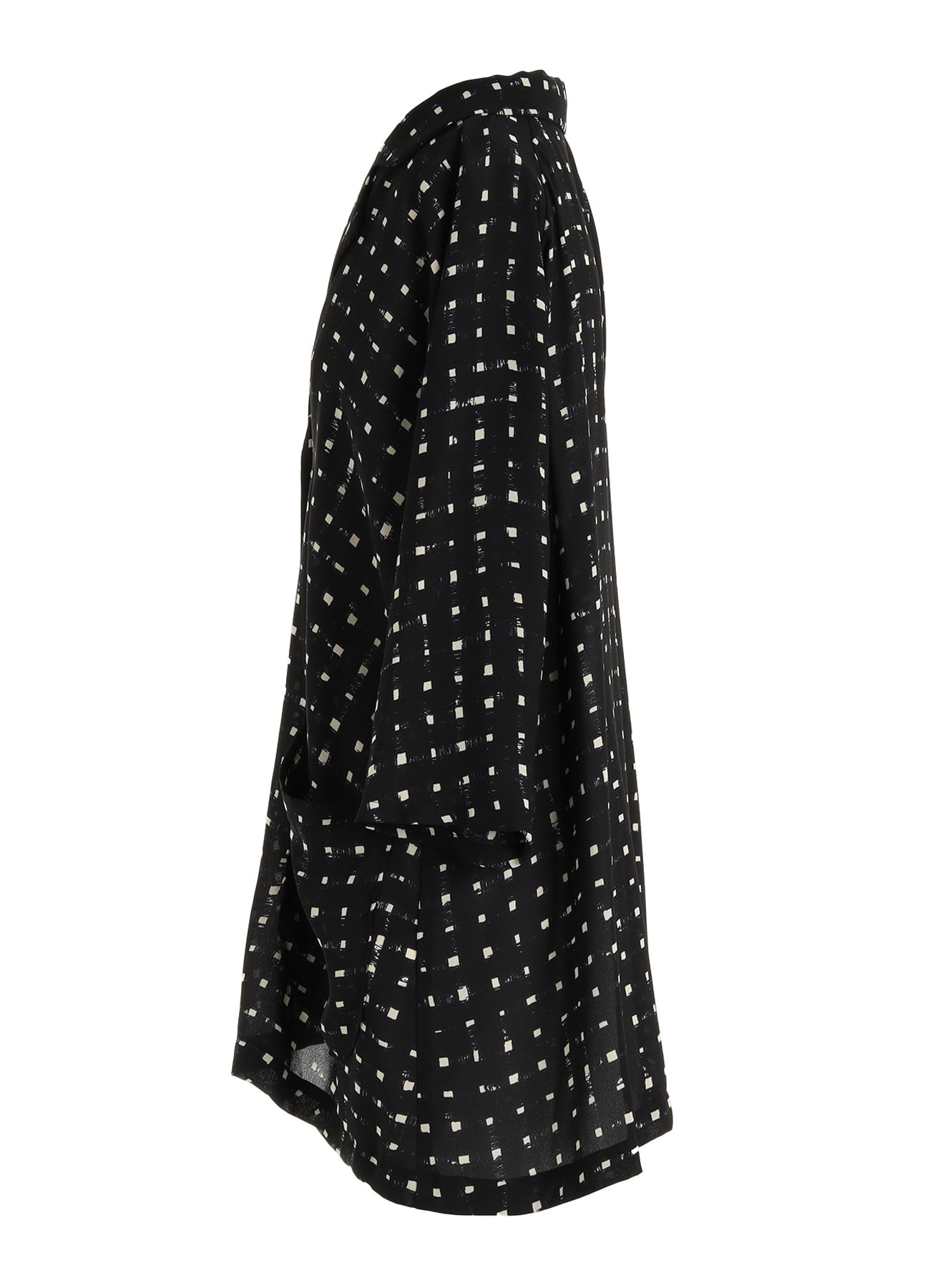 POLYESTER GEORGETTE PRINT SHIRT COAT