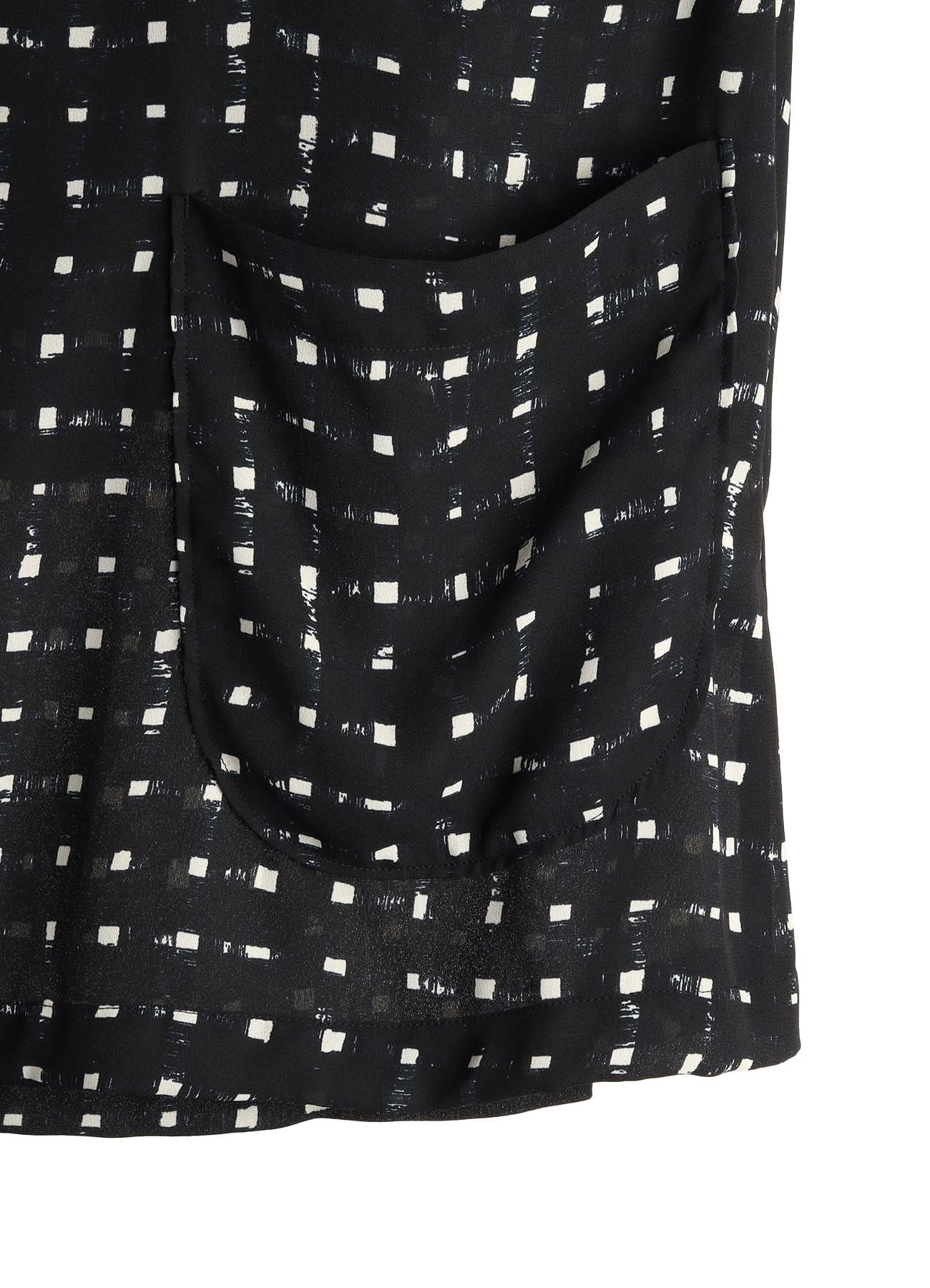 POLYESTER GEORGETTE PRINT SHIRT COAT