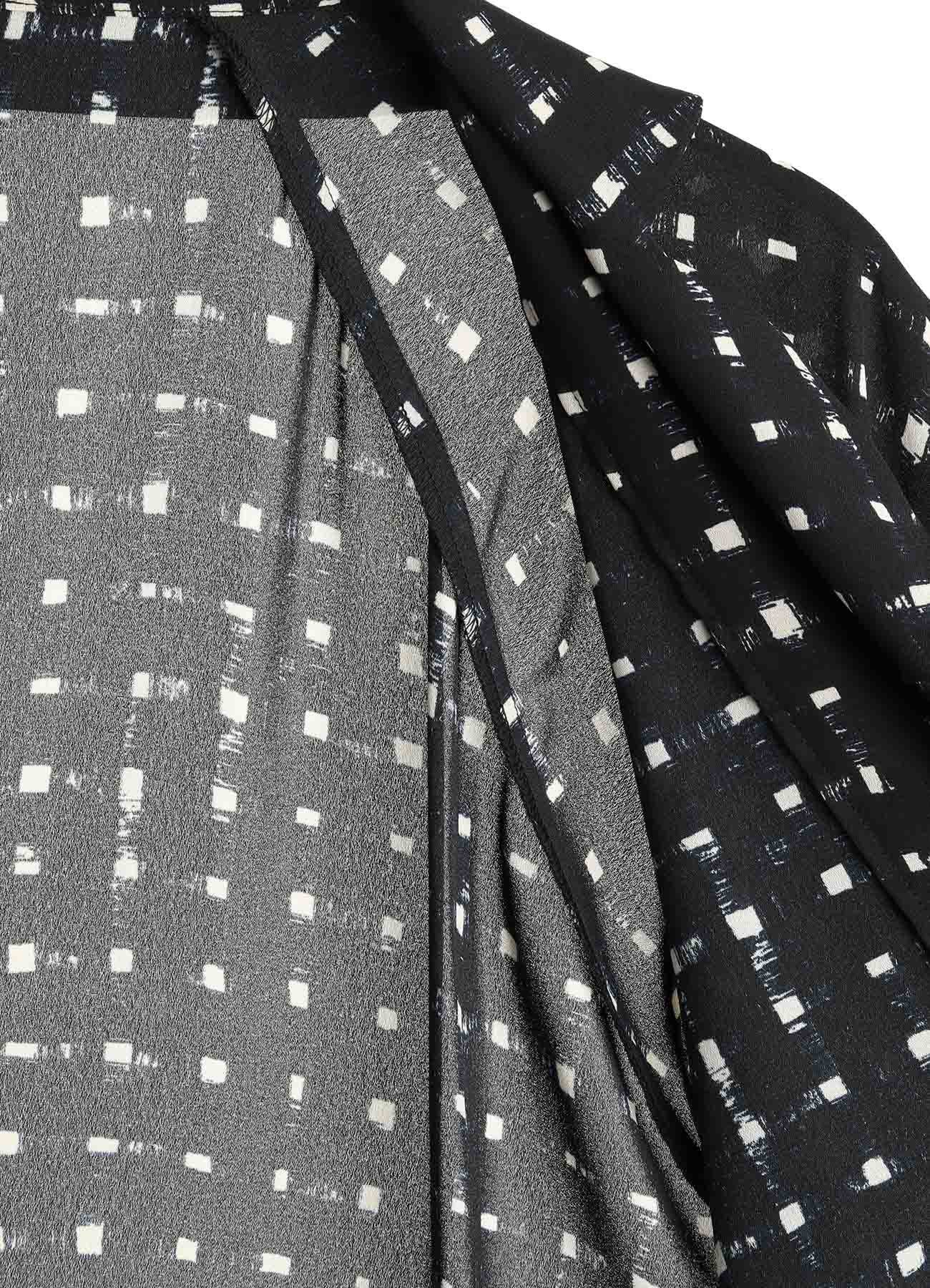 POLYESTER GEORGETTE PRINT SHIRT COAT