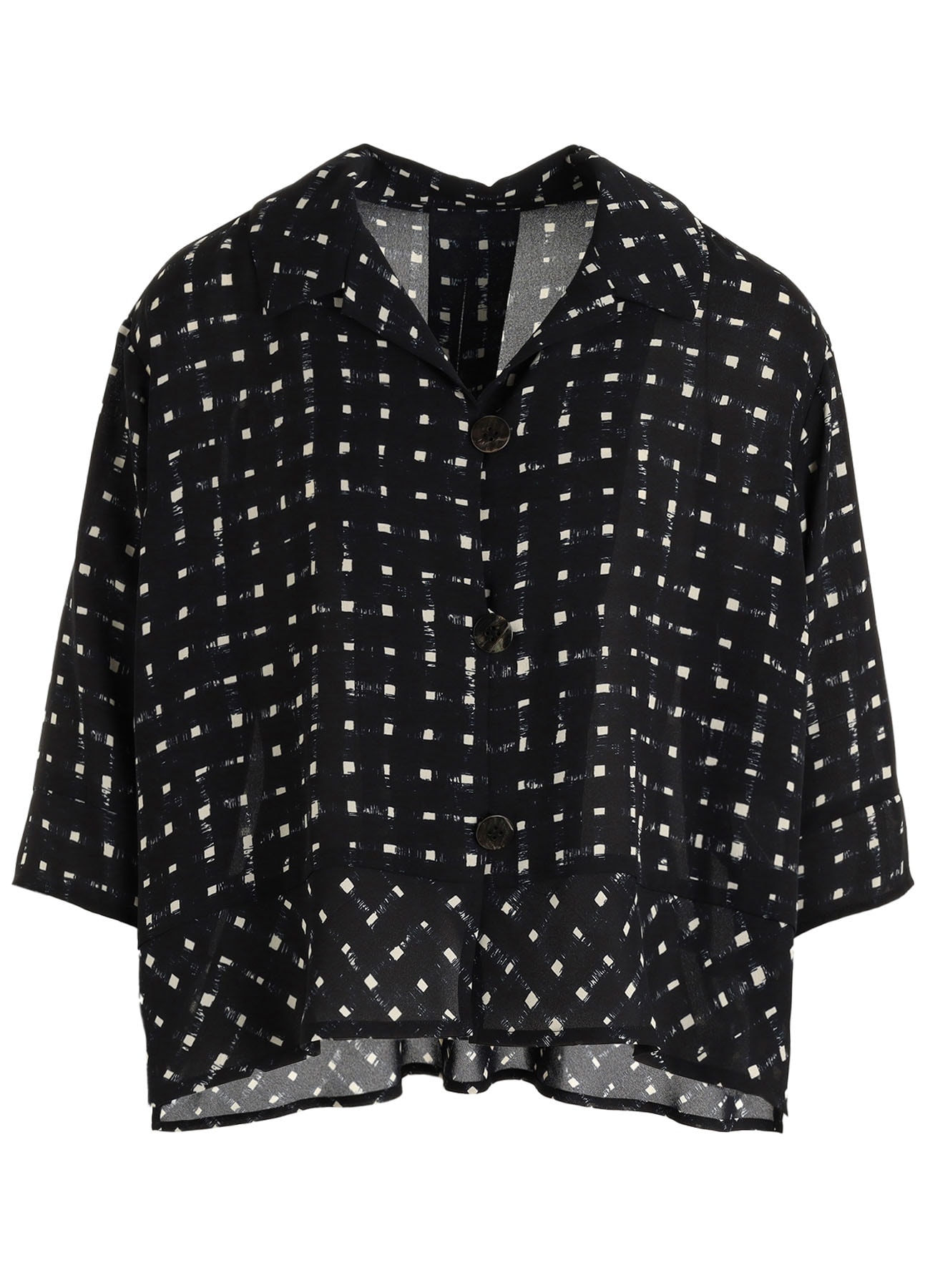 POLYESTER GEORGETTE PRINT SHIRT
