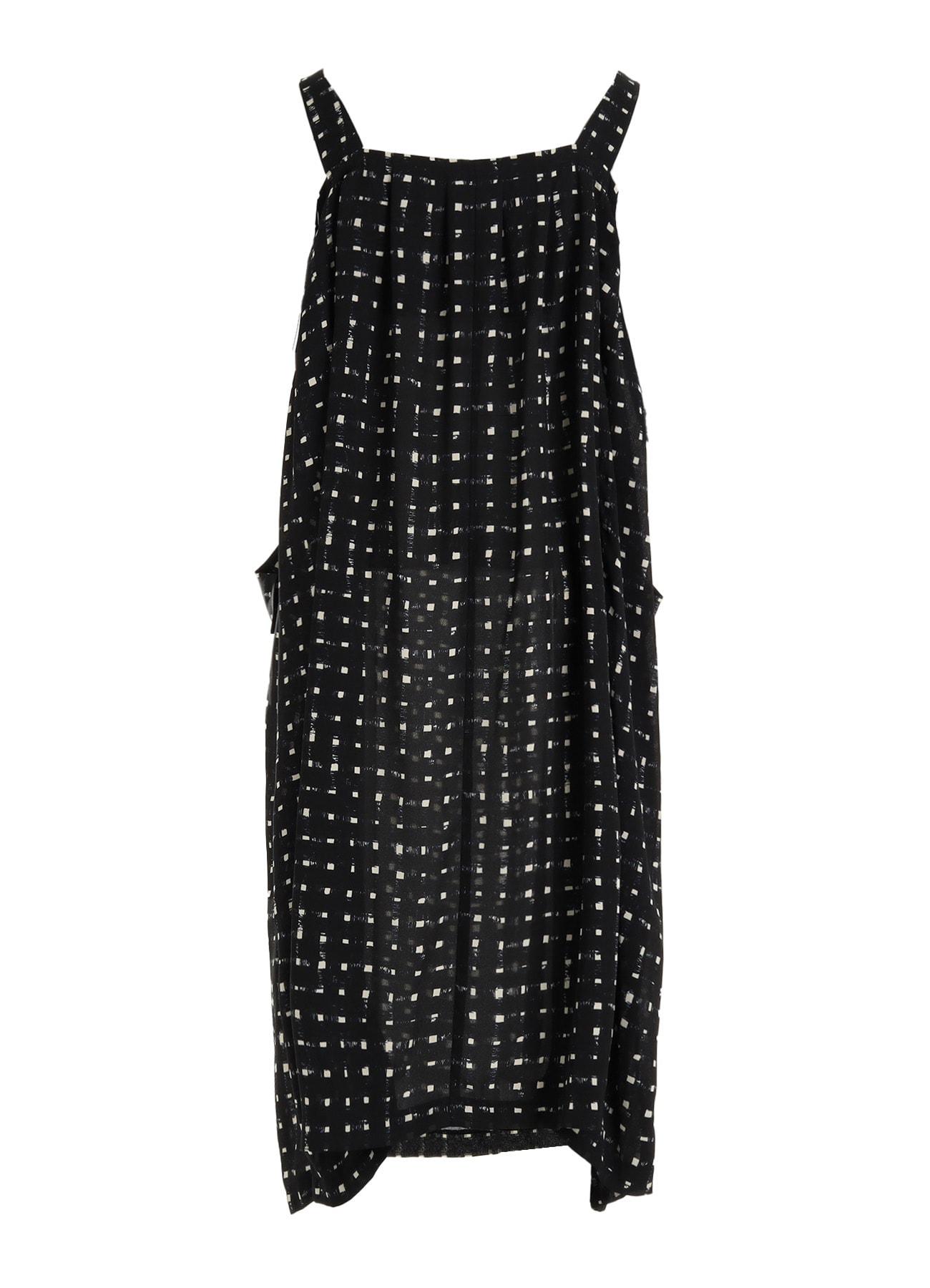 POLYESTER GEORGETTE PRINT JUMPER DRESS