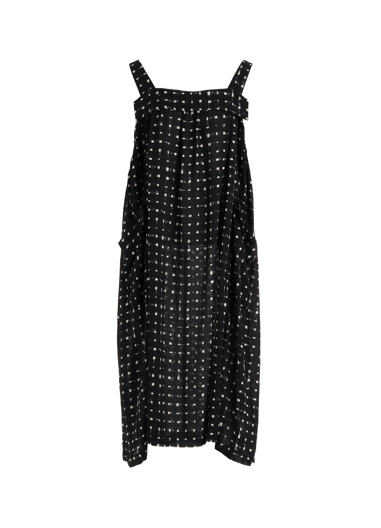 POLYESTER GEORGETTE PRINT JUMPER DRESS