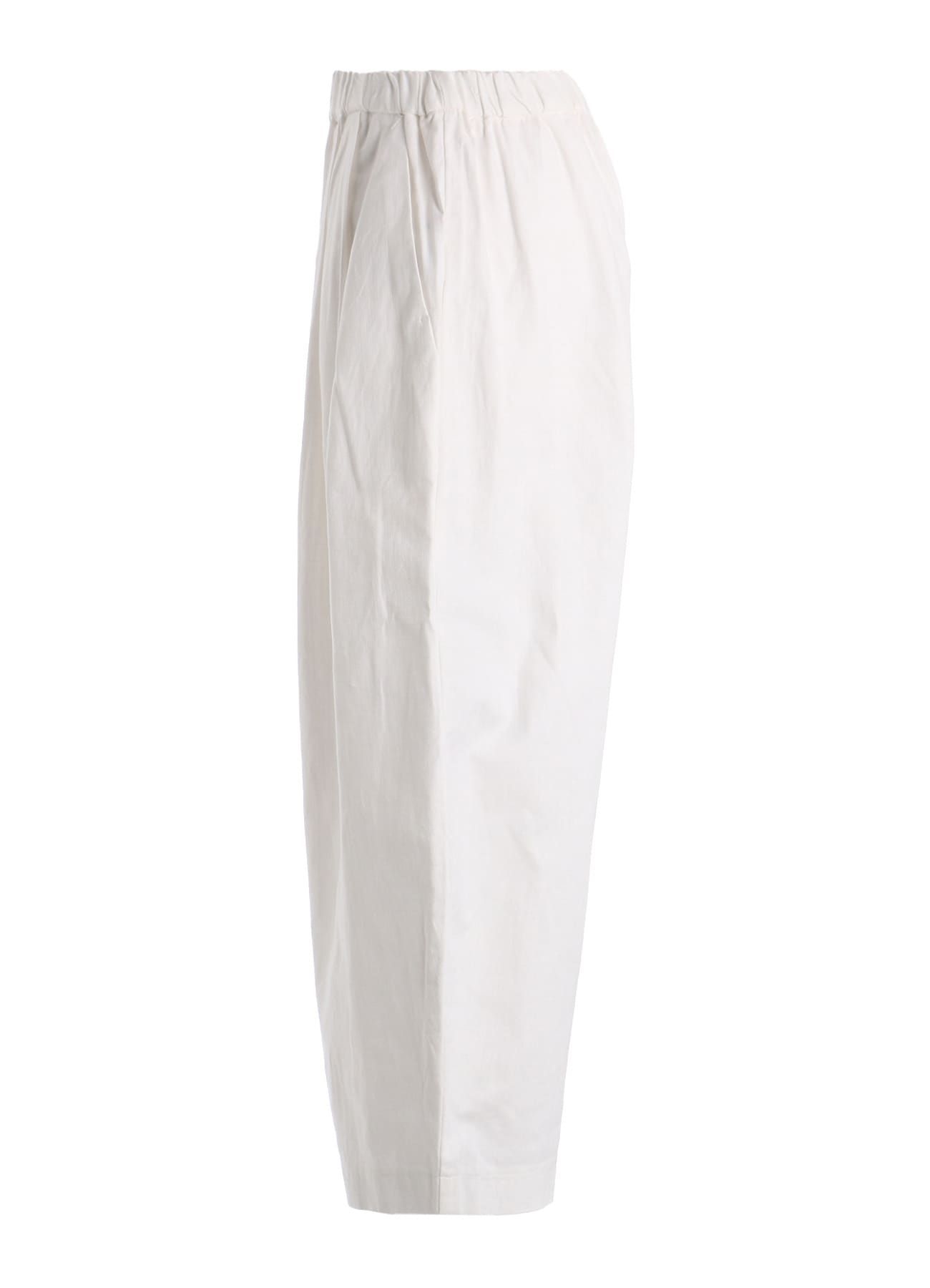 C/L UNEVEN THREAD SERGE TUCK PANTS